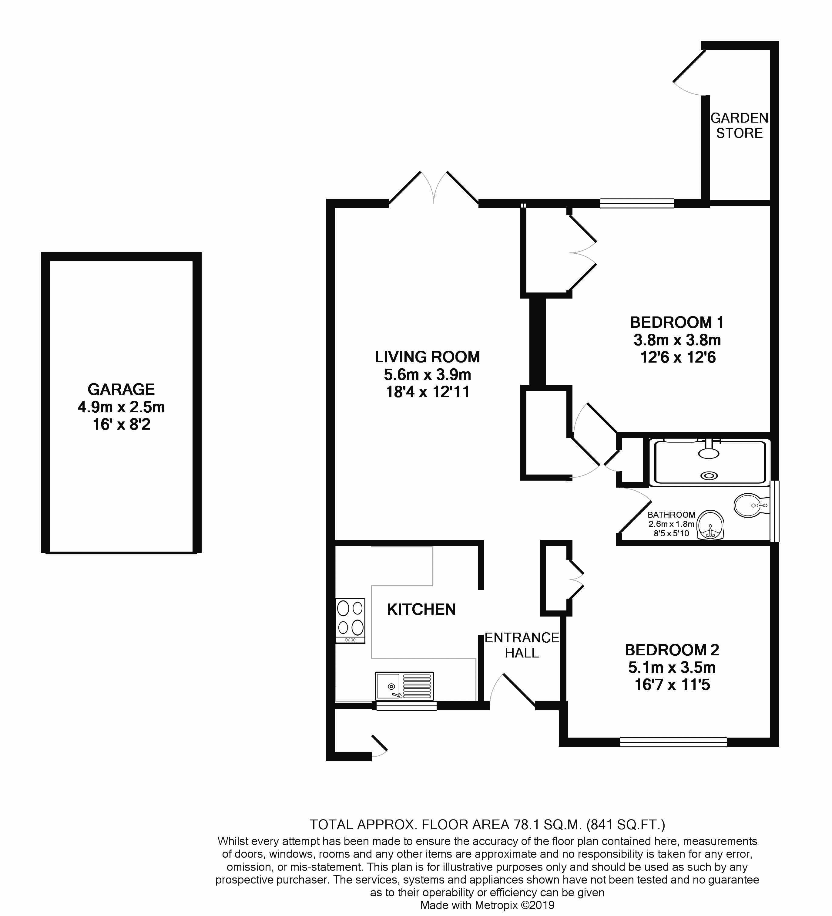 2 Bedrooms Bungalow for sale in Park Drive, Cranleigh GU6