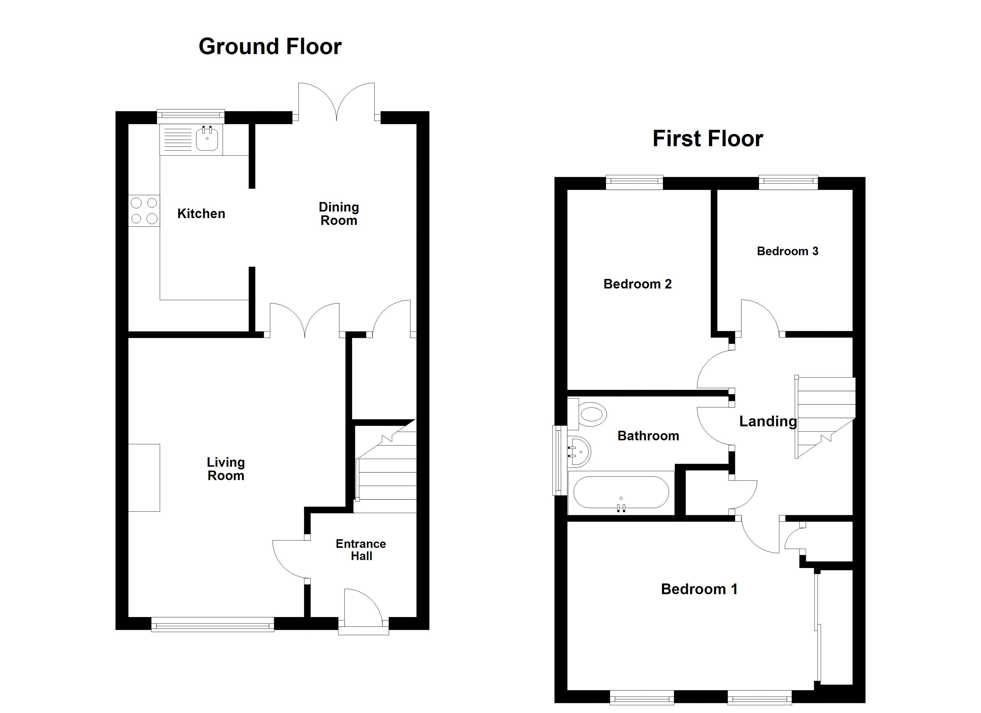 3 Bedrooms Terraced house for sale in Milton Way, Houghton Regis, Dunstable LU5