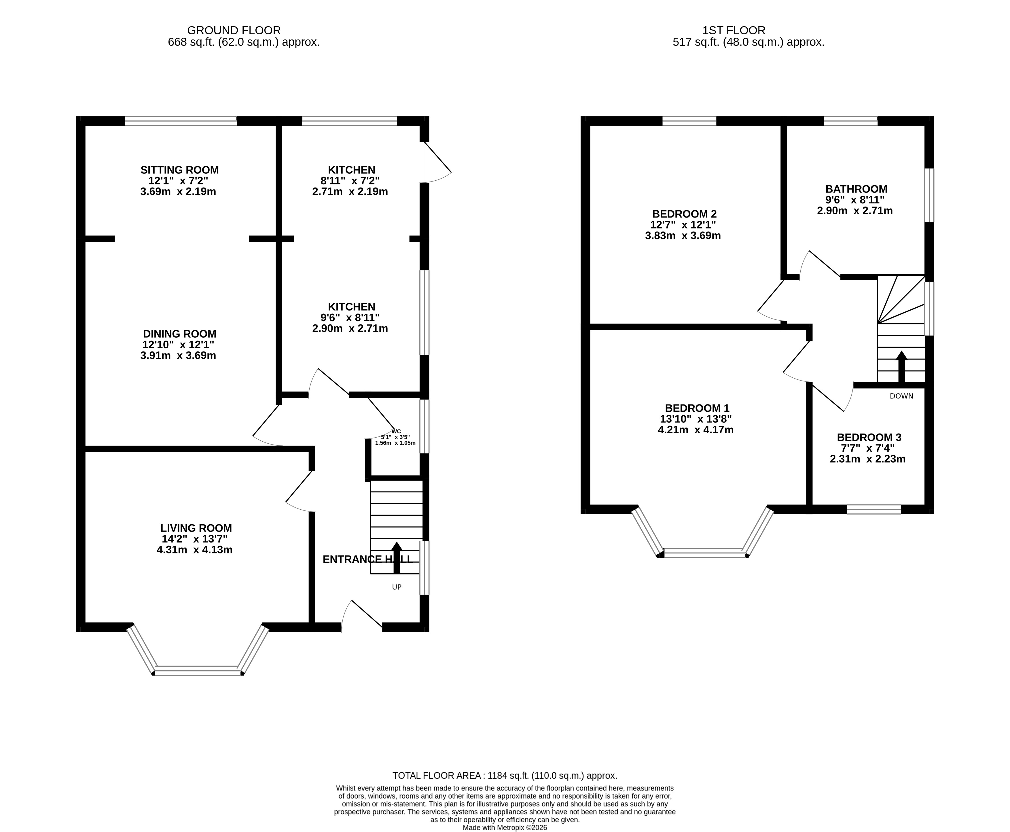 124, Christchurch Road, Newport floorplan