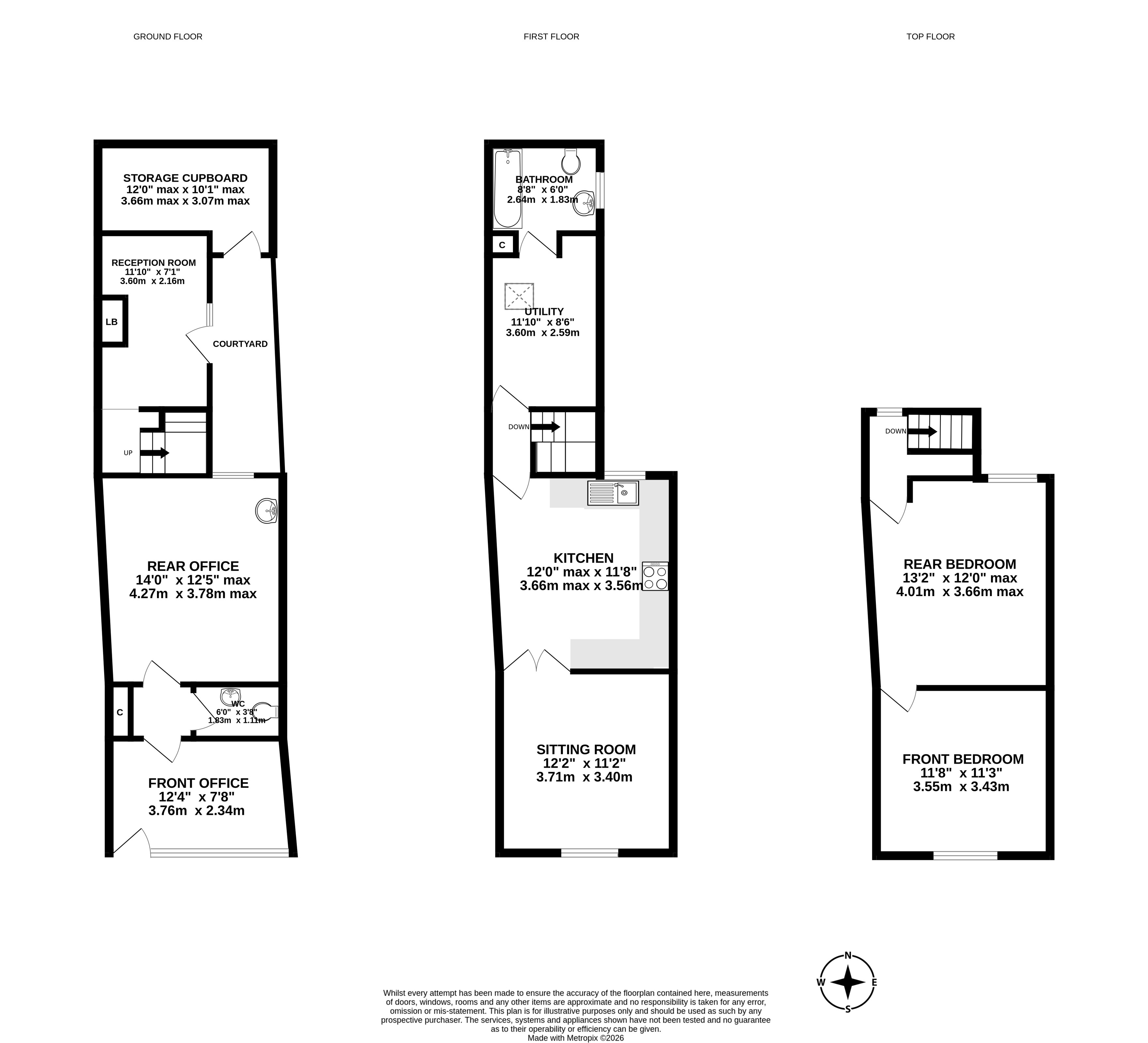 12 North Street, Wiveliscombe Taunton Somerset, Taunton floorplan