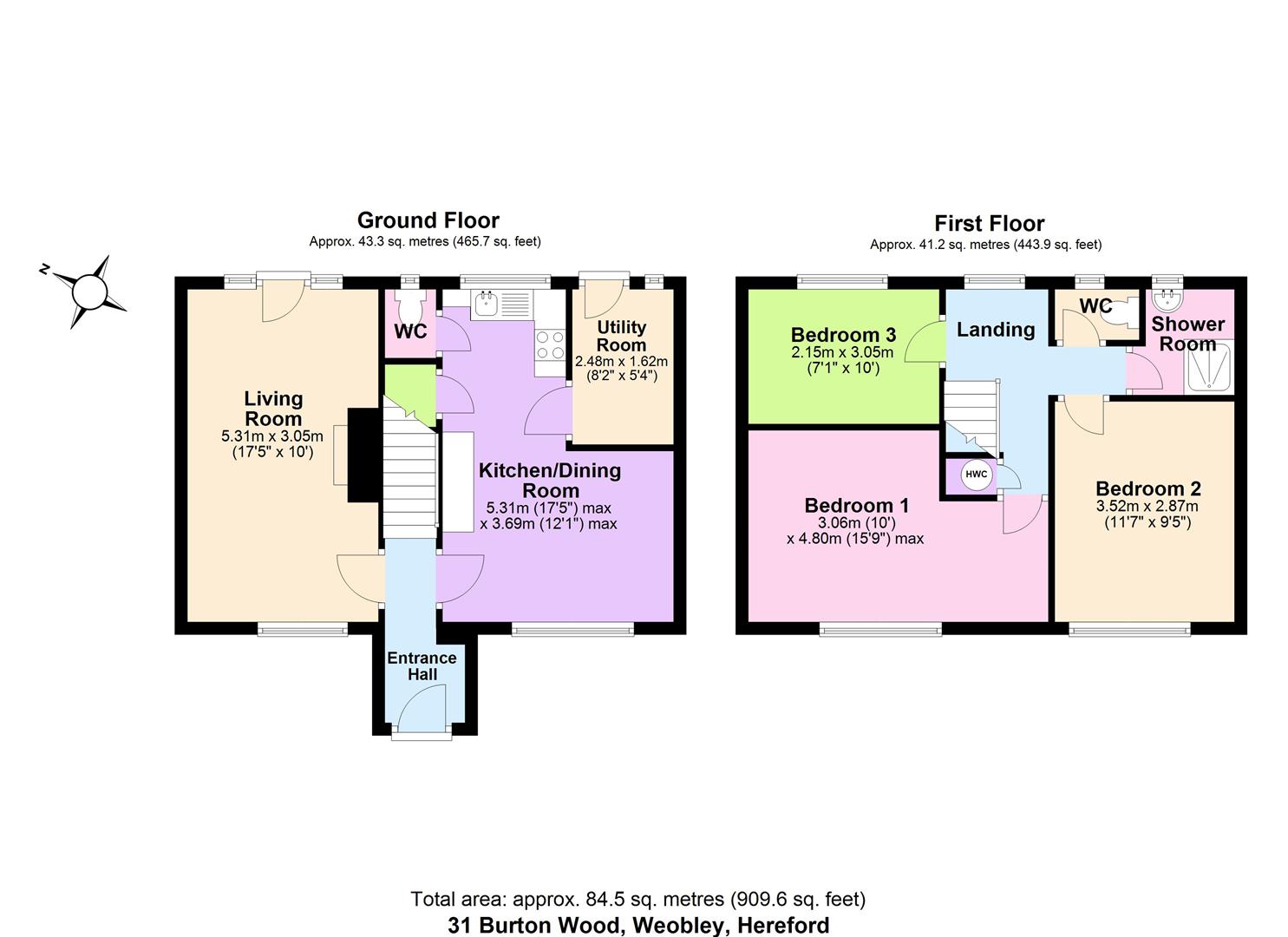 31, Burton Wood, Hereford floorplan