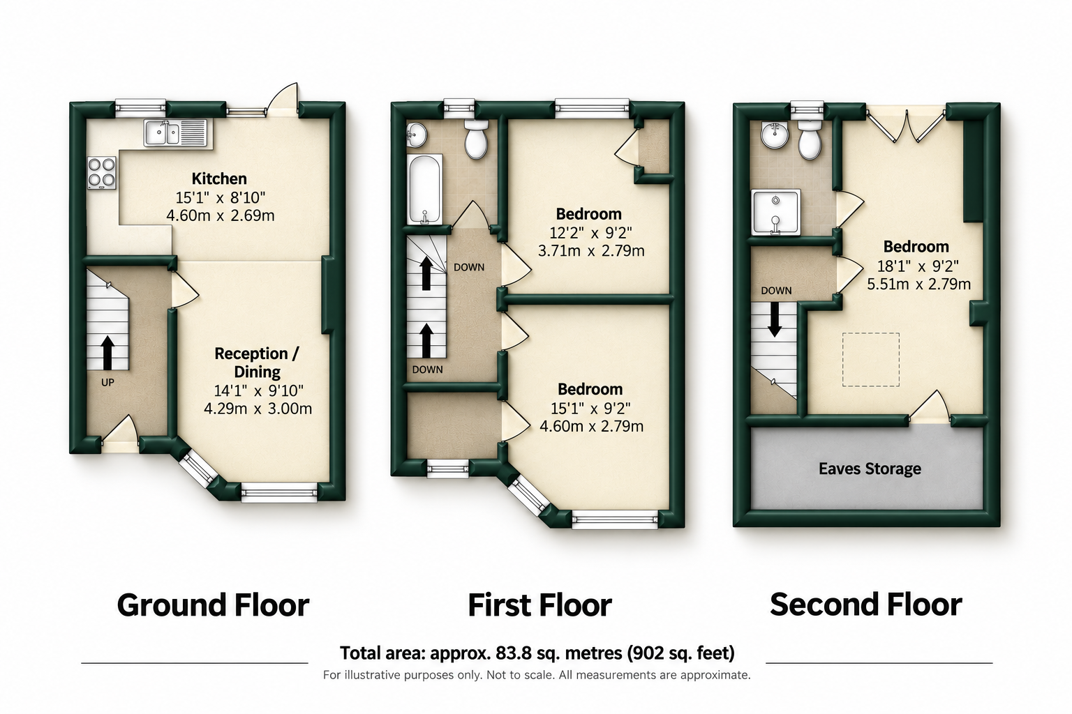 53, Highfield Road, Woodford Green floorplan
