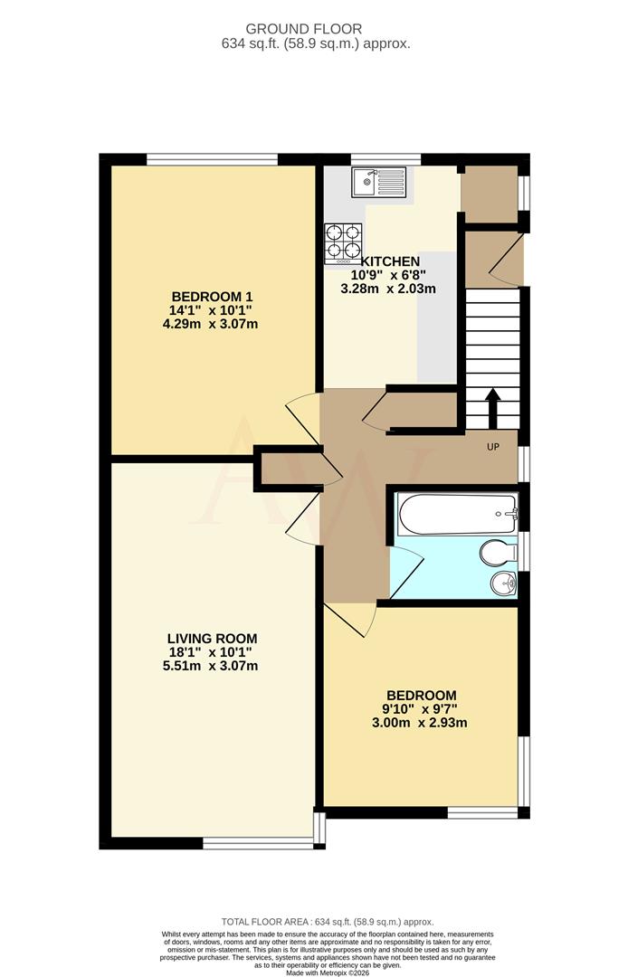16, Hill Court, Hill Rise, Potters Bar floorplan