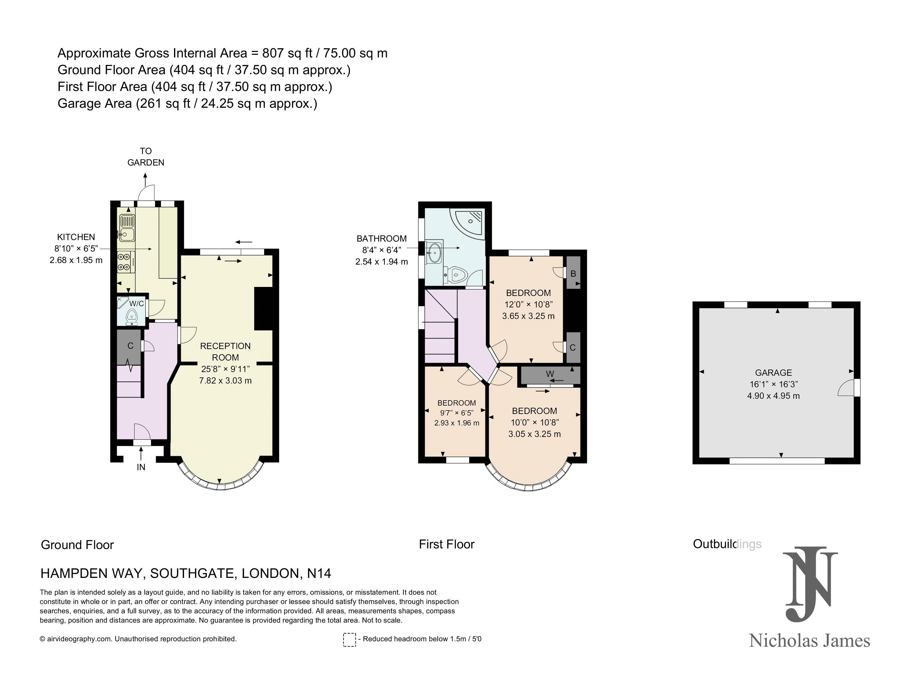 71, Hampden Way, London floorplan