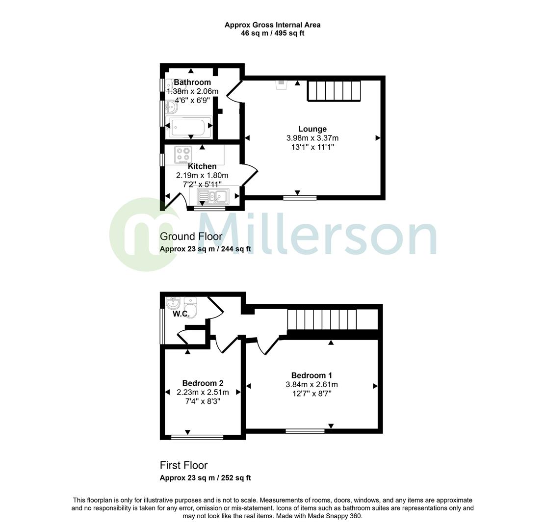 Lauradene, Road From Junction With Eden Access Road To Trethu, St. Austell floorplan