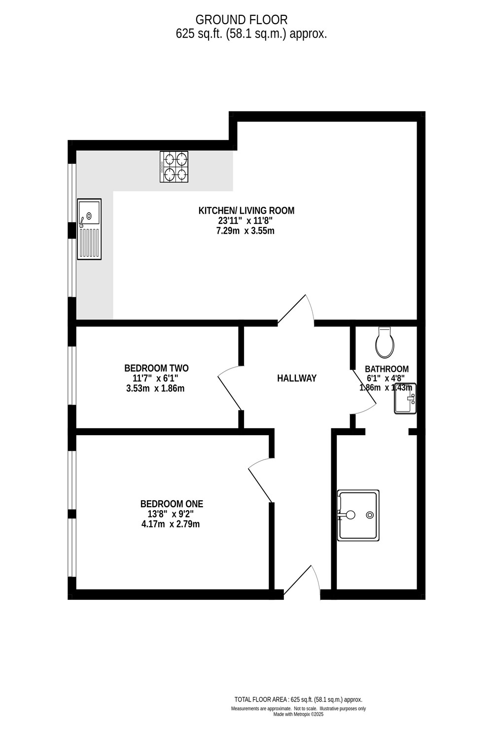 1 Hapton Place, Heaton Norris, Stockport floorplan
