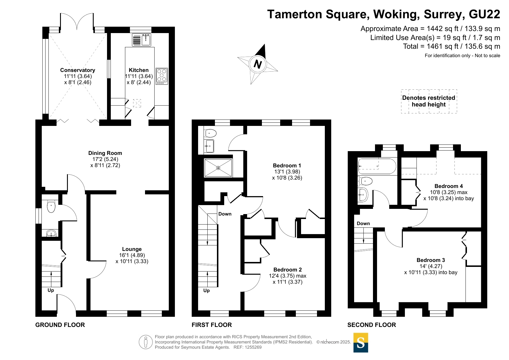 1, Tamerton Square, Woking floorplan