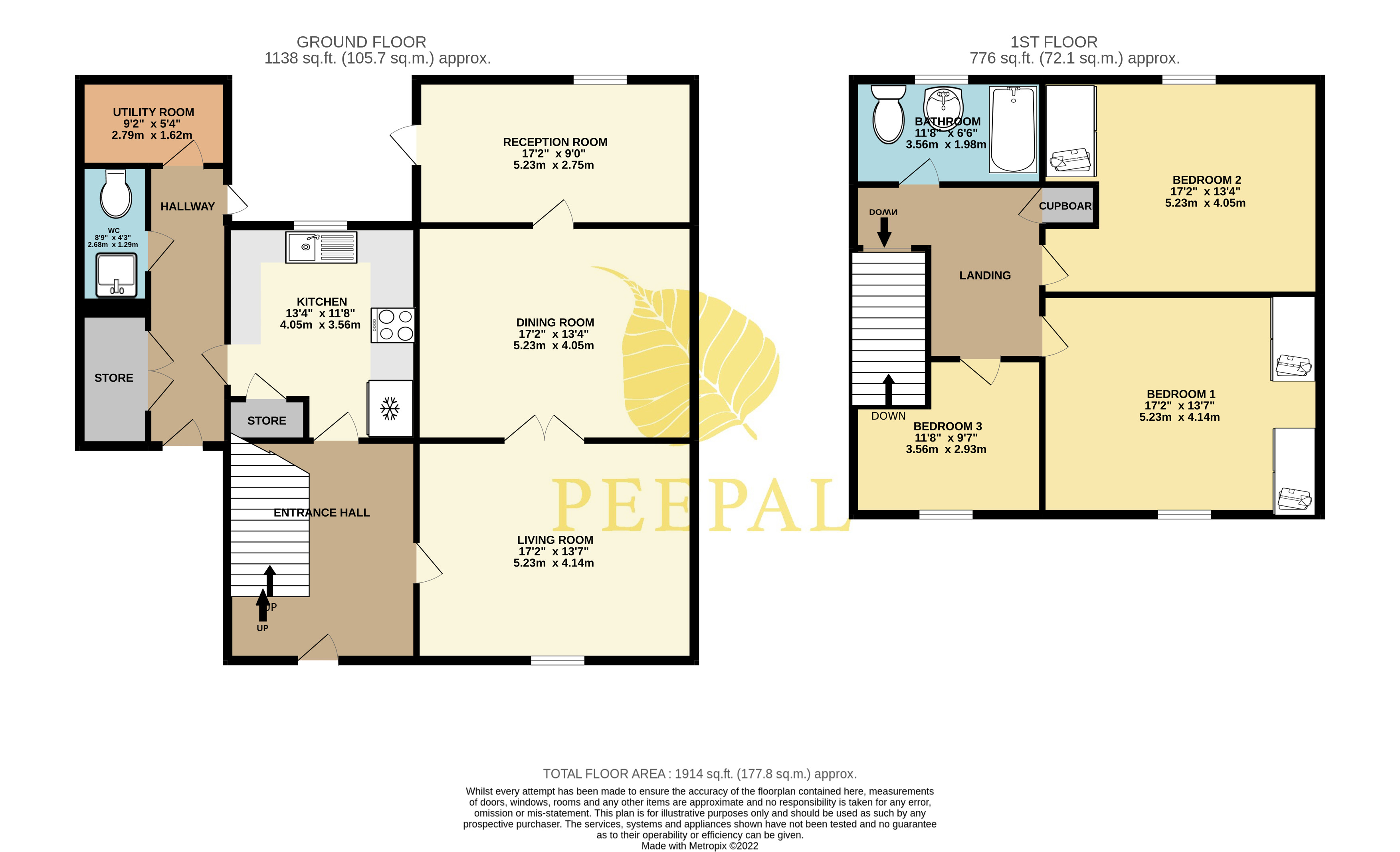 96, Cripley Road, Farnborough floorplan