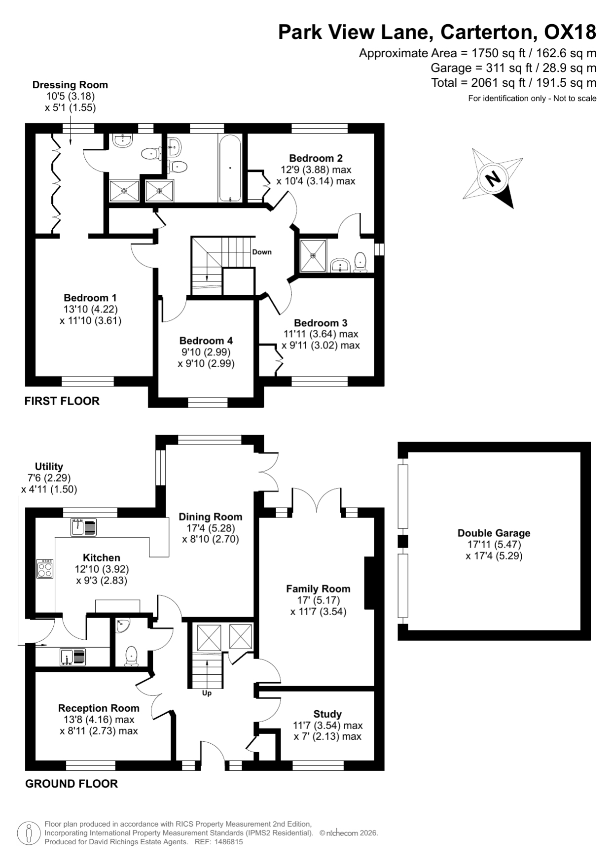 13, Park View Lane, Carterton floorplan