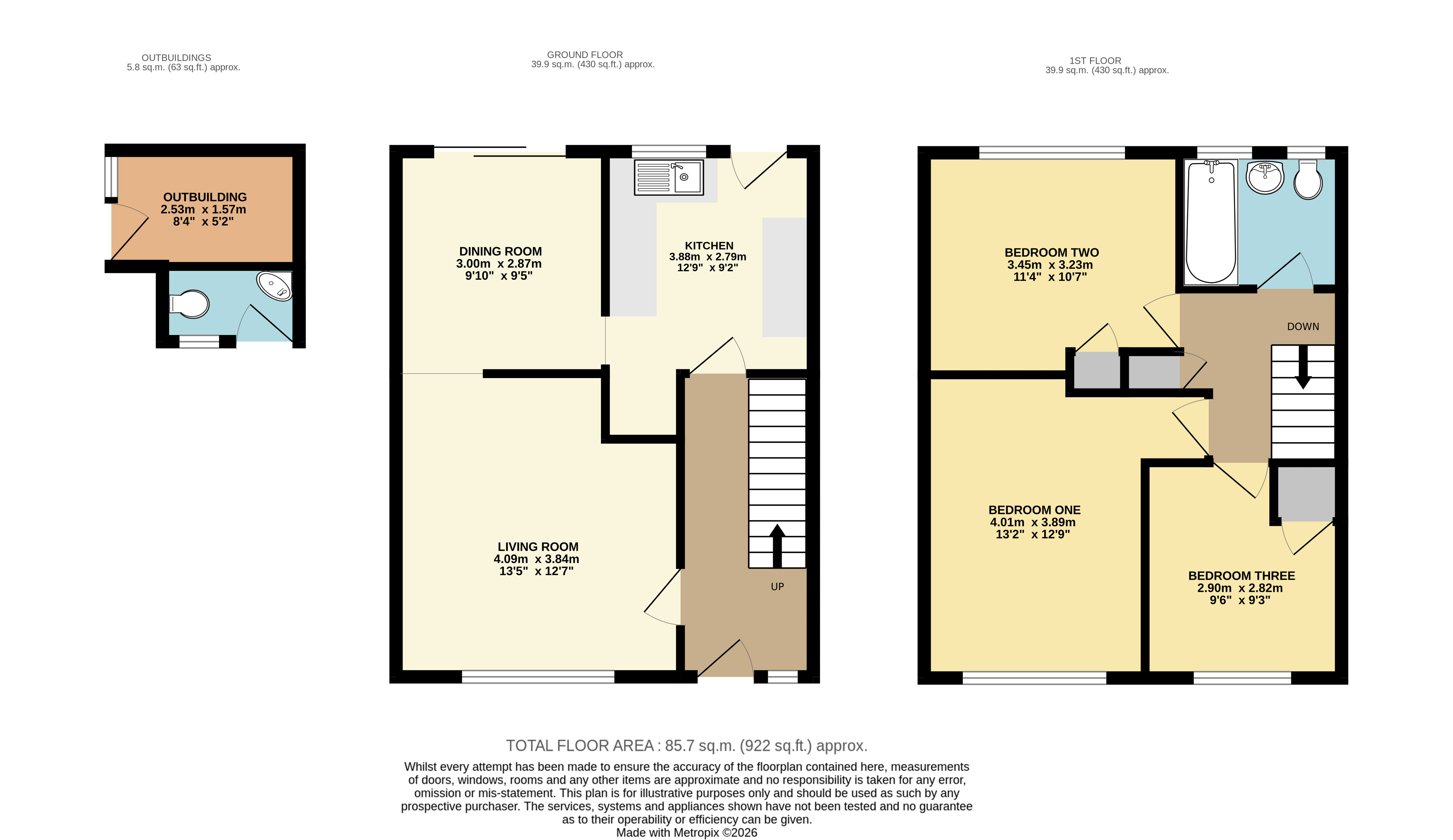 6, Ninelands, Bedfordshire floorplan