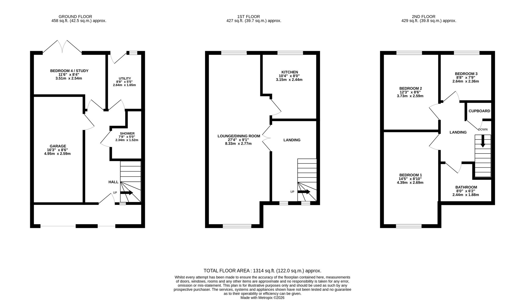 36 Lambert Crescent, Nantwich floorplan