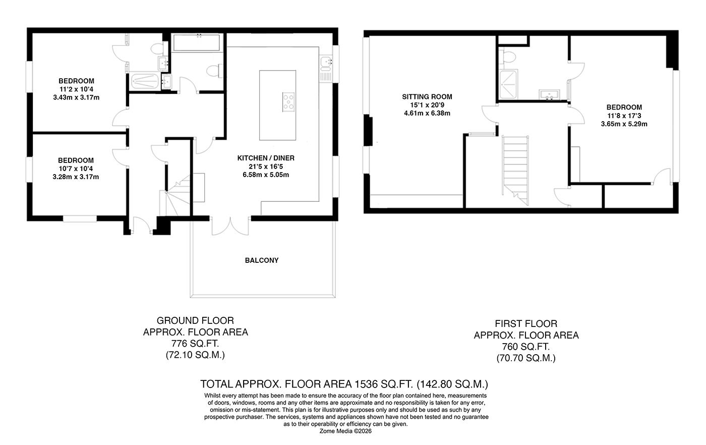 6, Sungold Walk, Kings Hill floorplan