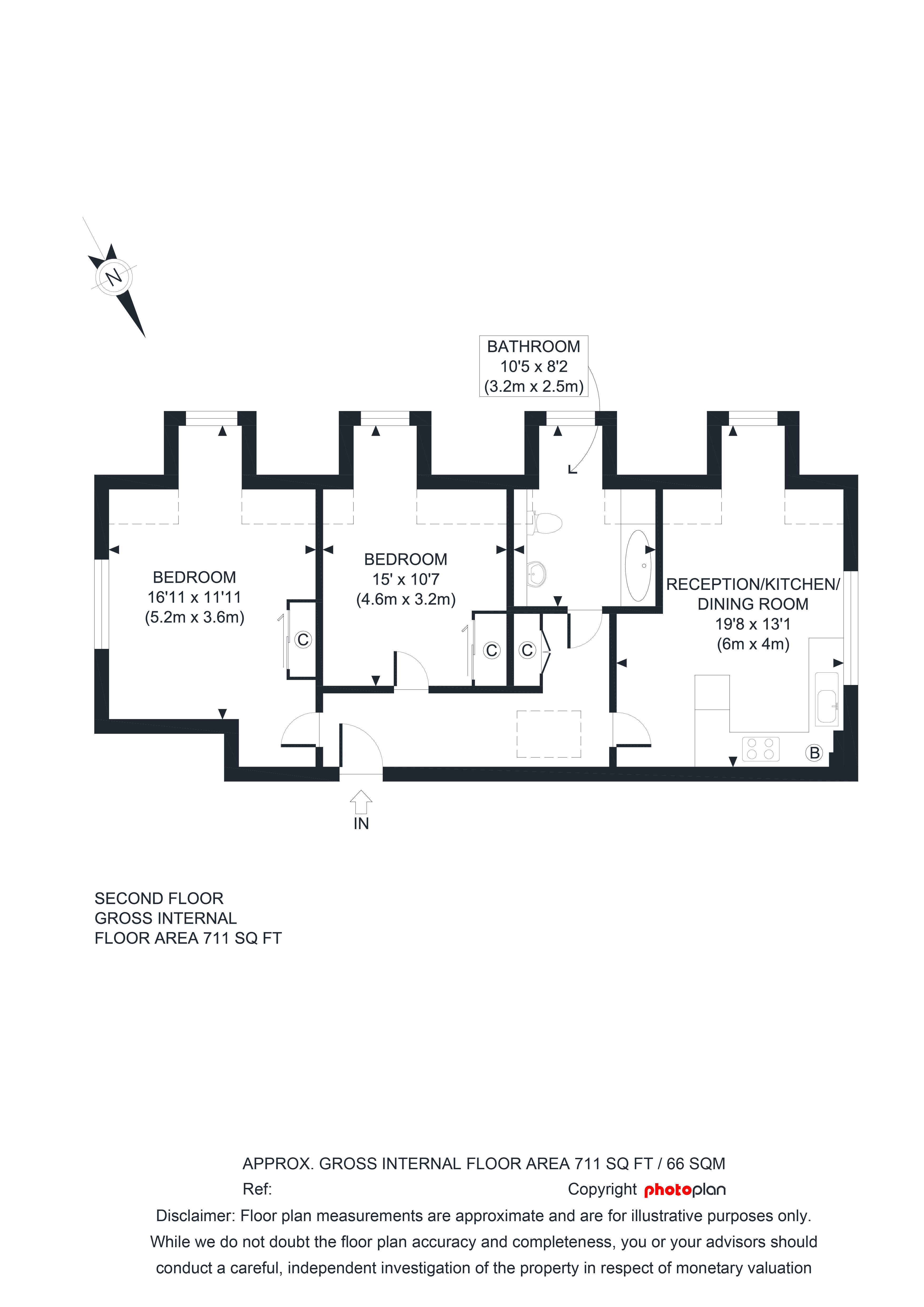 2 Bedrooms Flat to rent in Station Road, Finchley Central, London N3