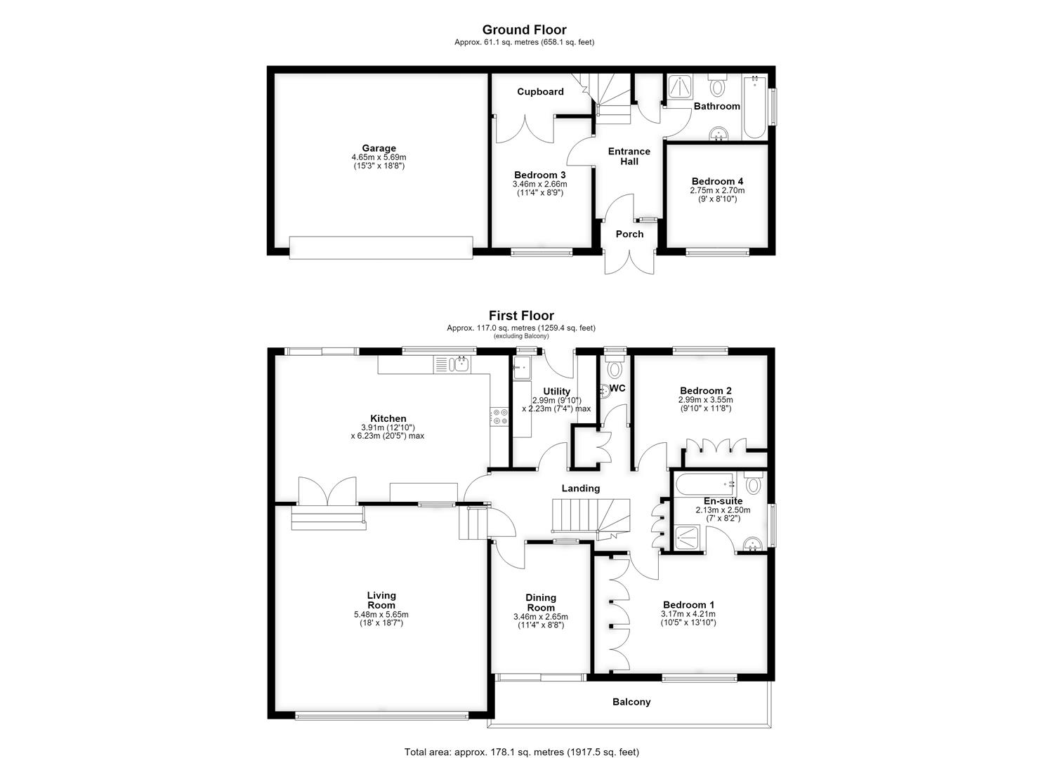 353, Nore Road, Portishead floorplan