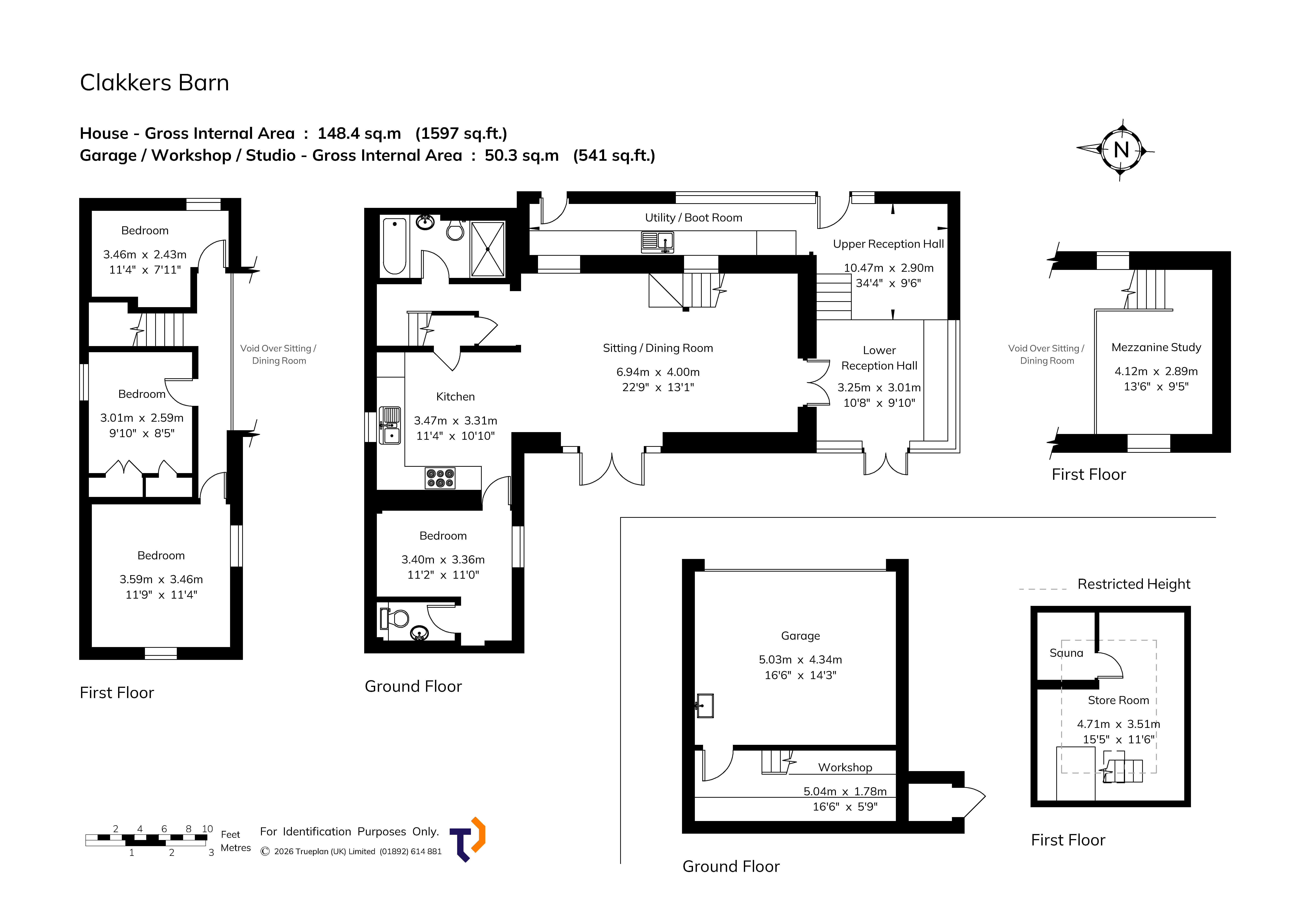 Clakkers Barn,, Basted Lane, Borough Green floorplan