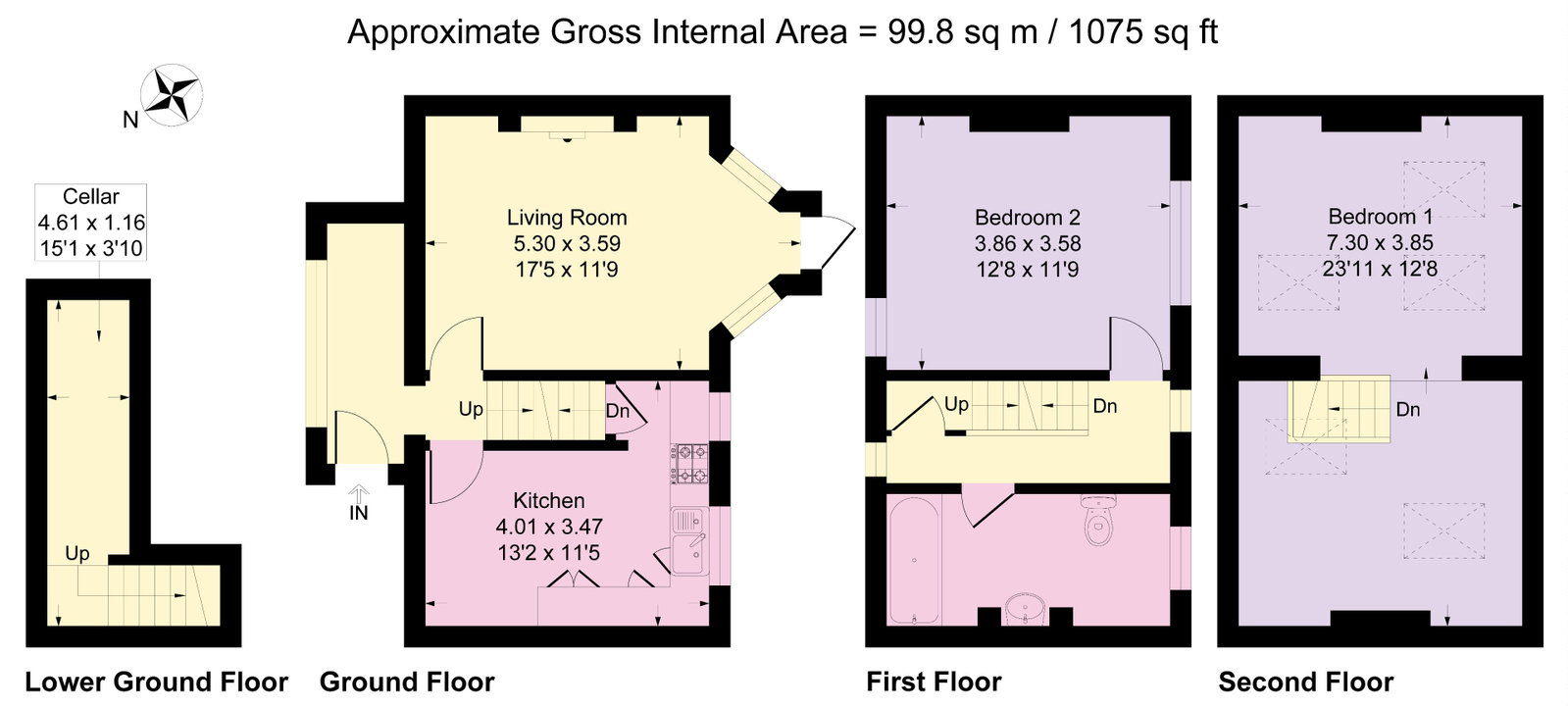 11, Wakefield Gate, Halifax floorplan