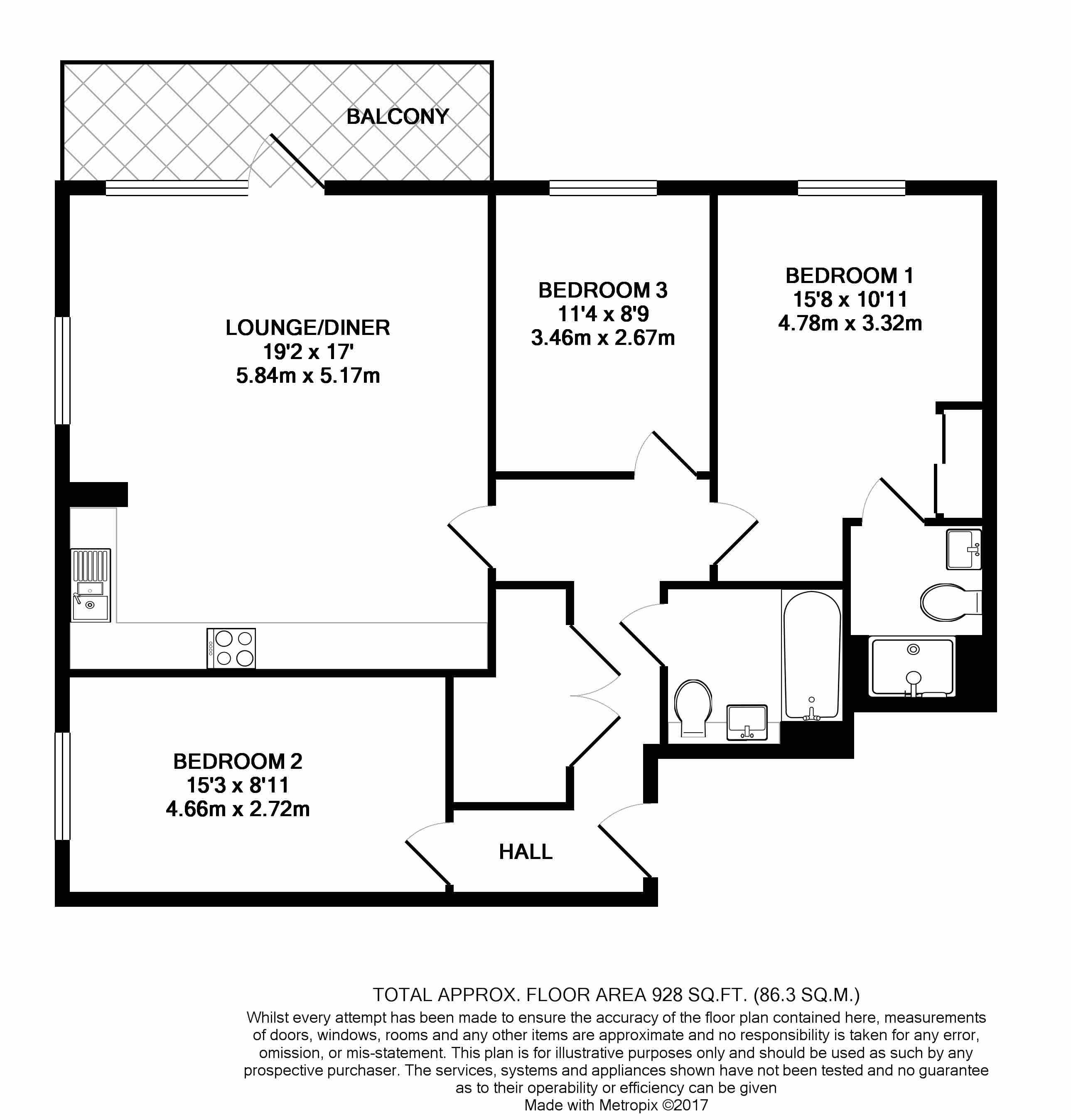 22, Curtis Court, Harrow on the Hill floorplan