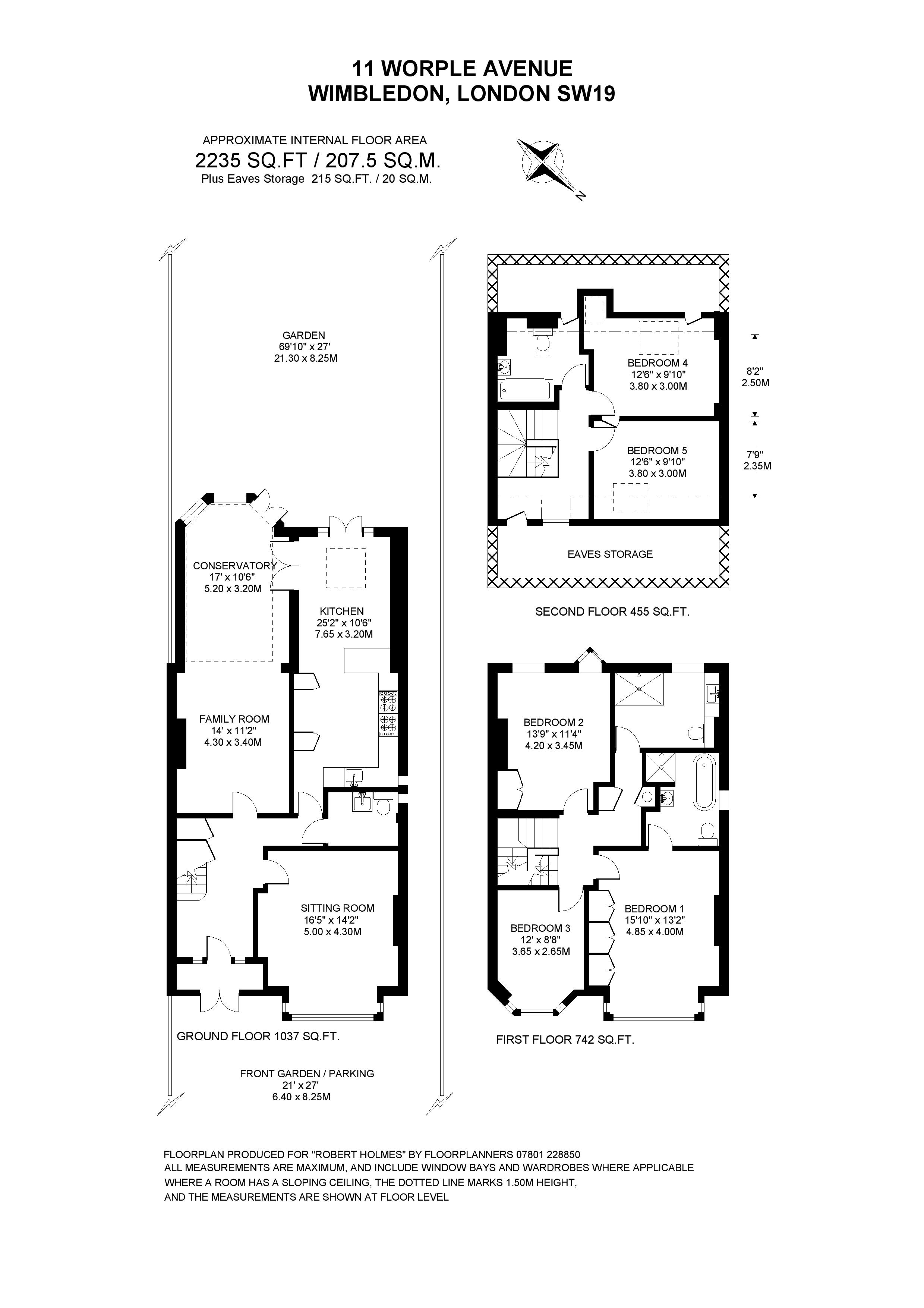 5 Bedrooms Semi-detached house for sale in Worple Avenue, Wimbledon SW19