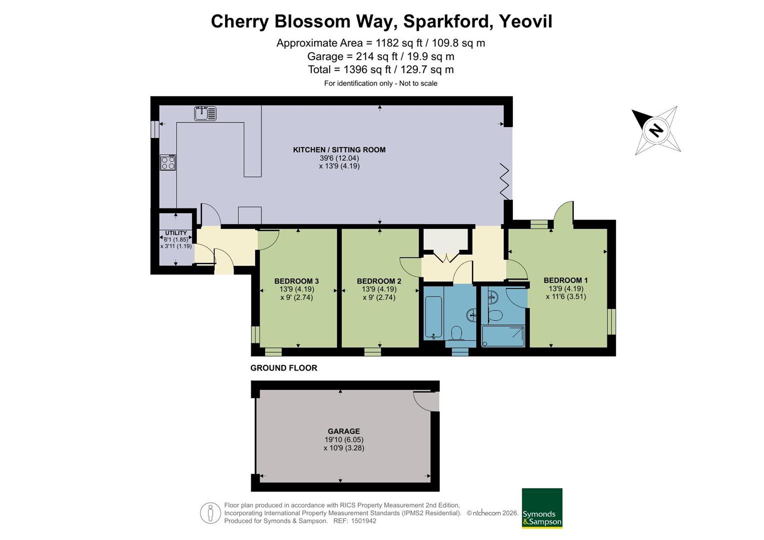 19, Cherry Blossom Way, Yeovil floorplan