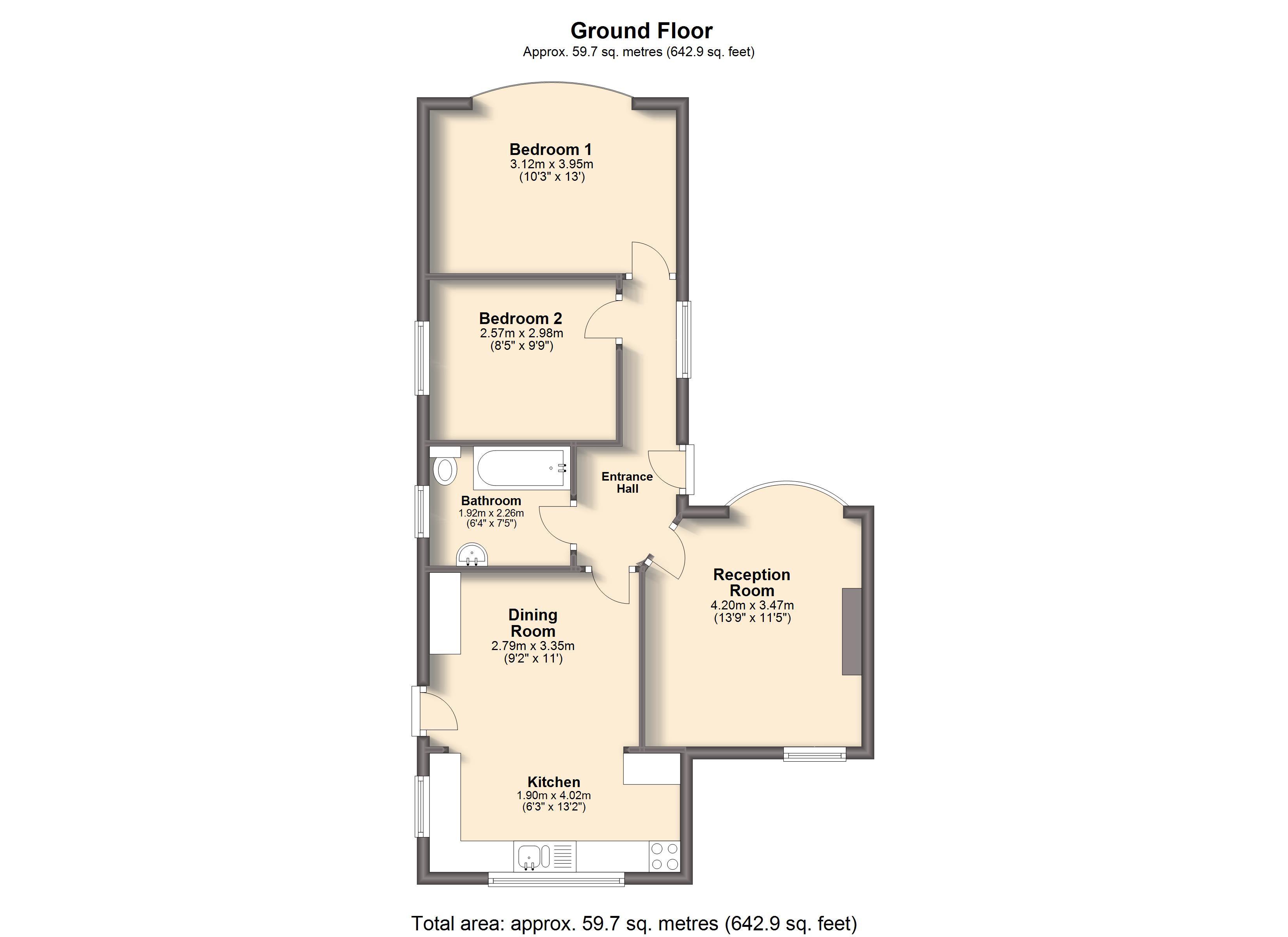 2 Bedrooms Detached bungalow for sale in Walton Road, Walton, Chesterfield S40