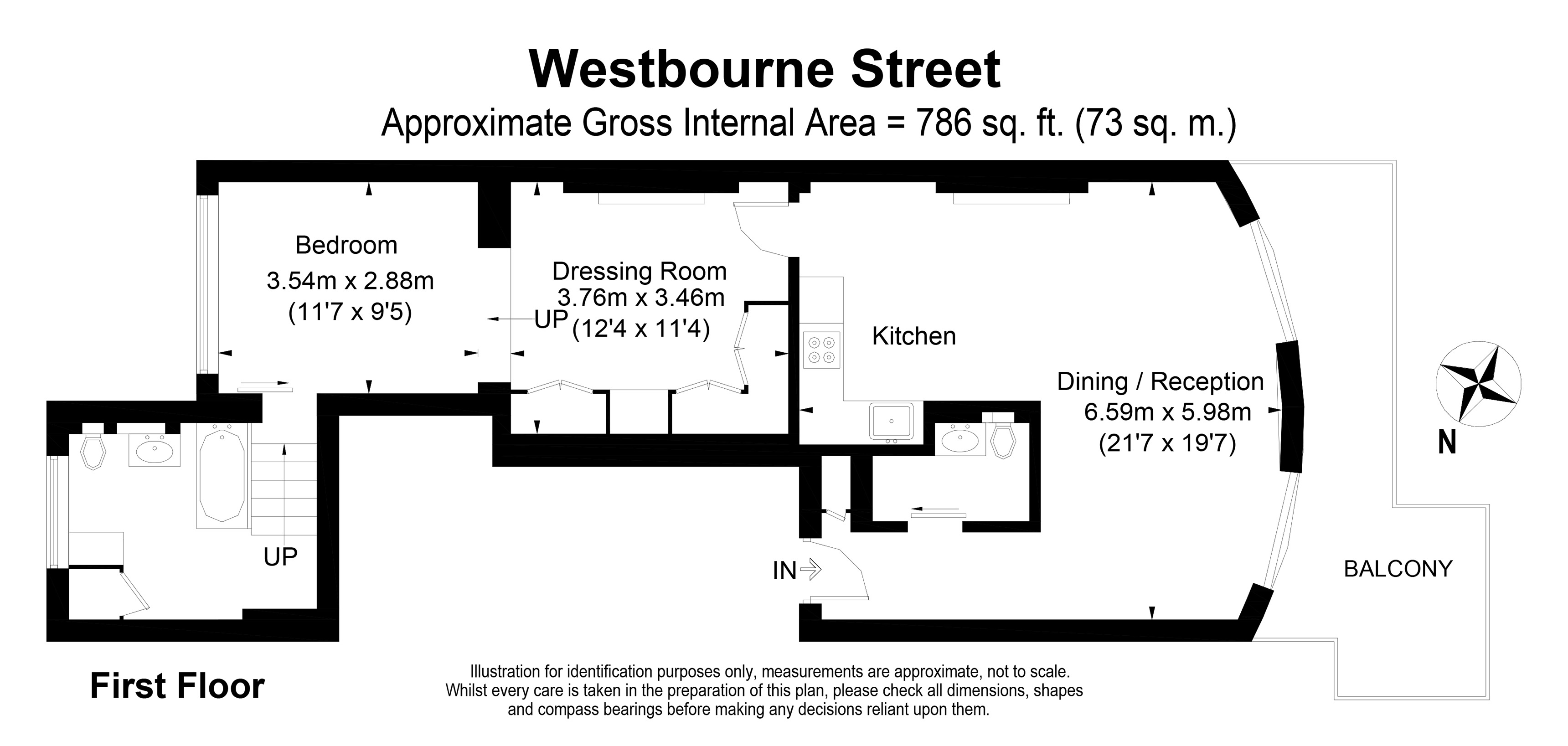 1 Bedrooms Flat to rent in Westbourne Street, London W2