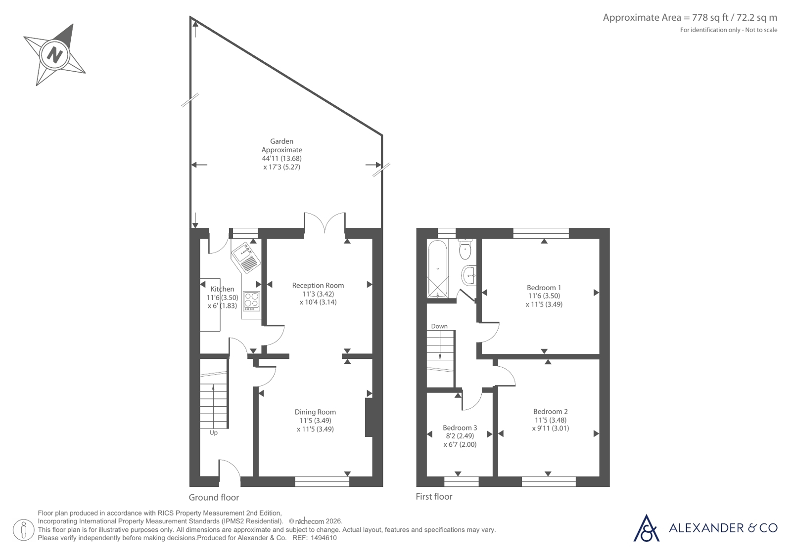 4, Englands Lane, Bedfordshire floorplan
