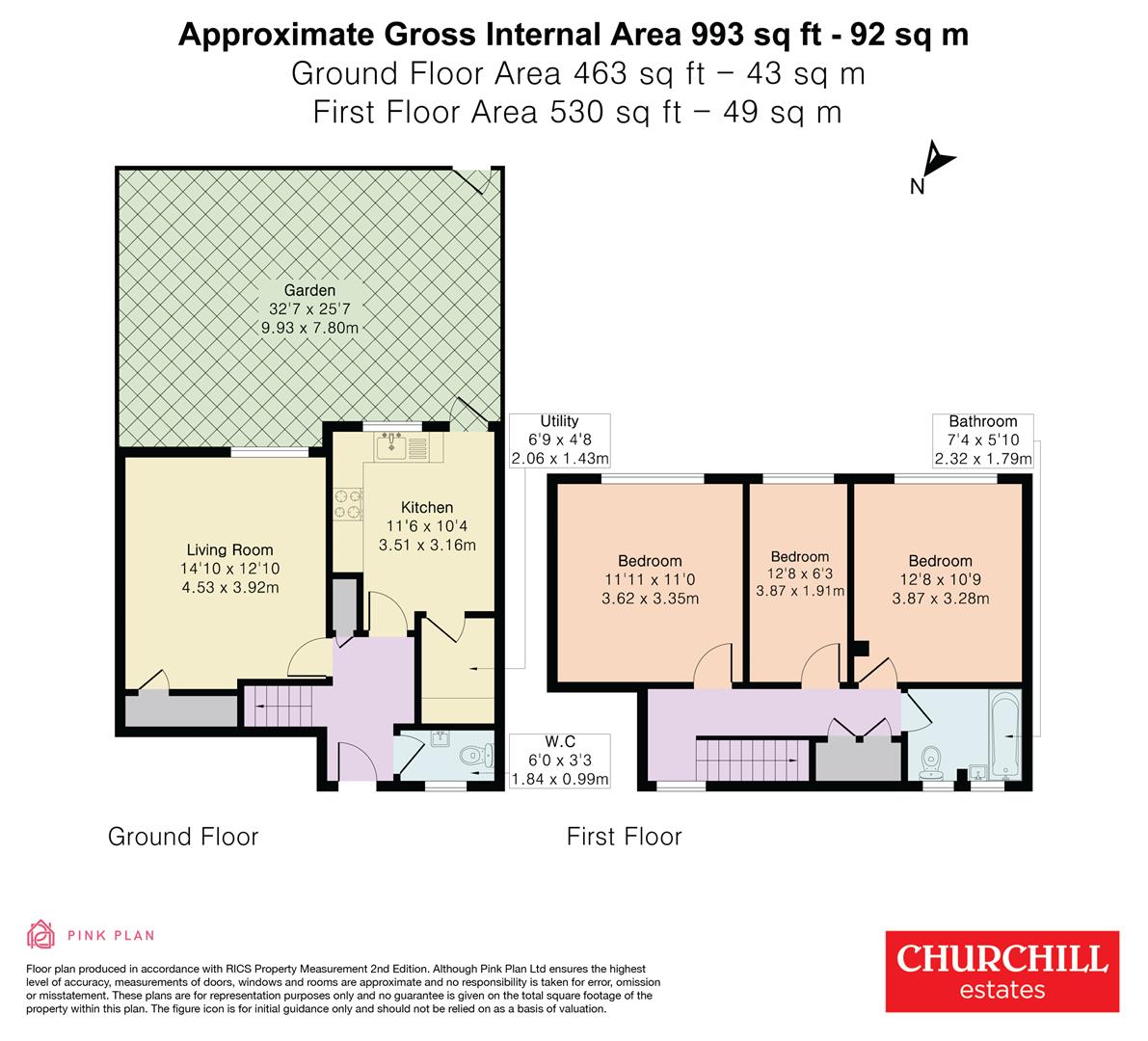 67, Monksgrove, Loughton floorplan