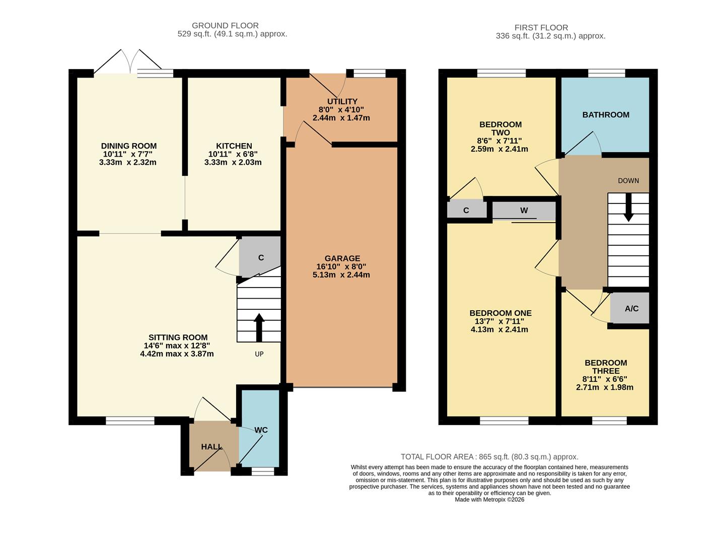 9, Maple Close, Calne floorplan