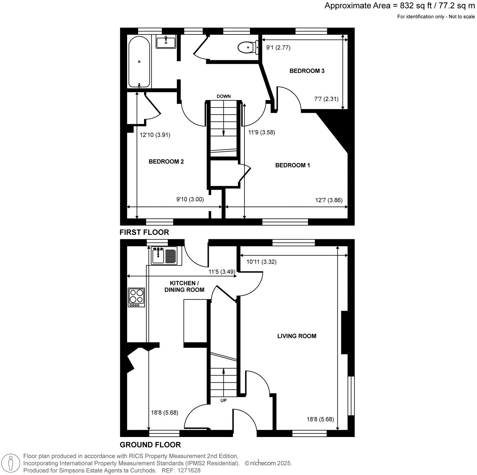 31, Newlands Close, Walton-on-Thames floorplan