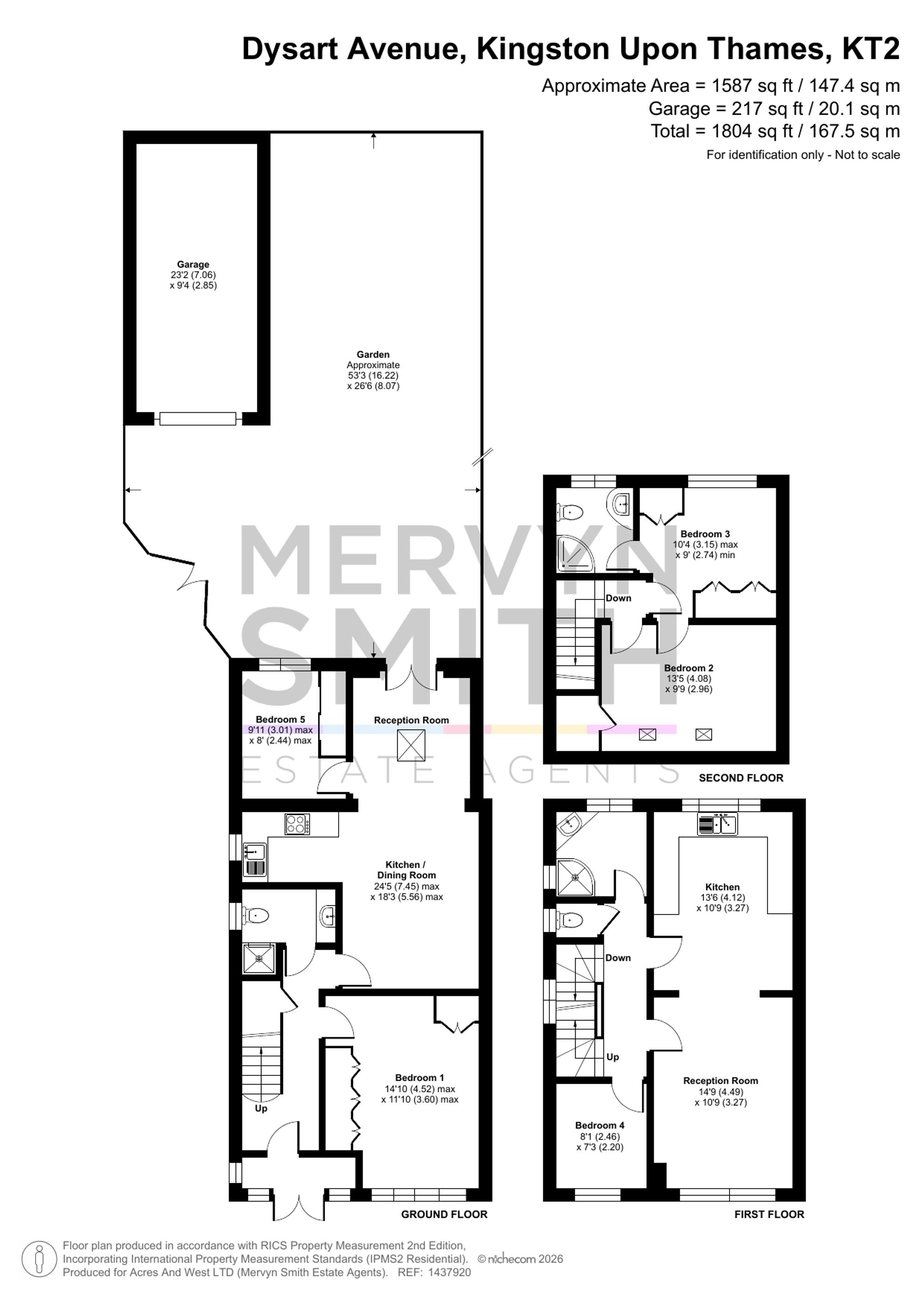 37 Dysart Avenue, Kingston Upon Thames floorplan