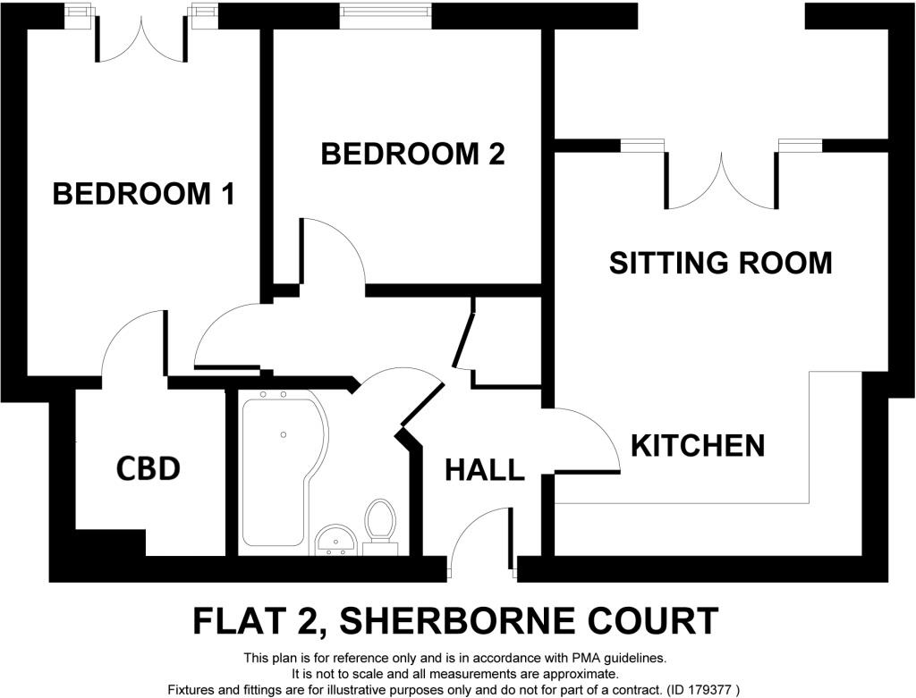 2 Sherborne Court, Sherborne Road, Bradford floorplan