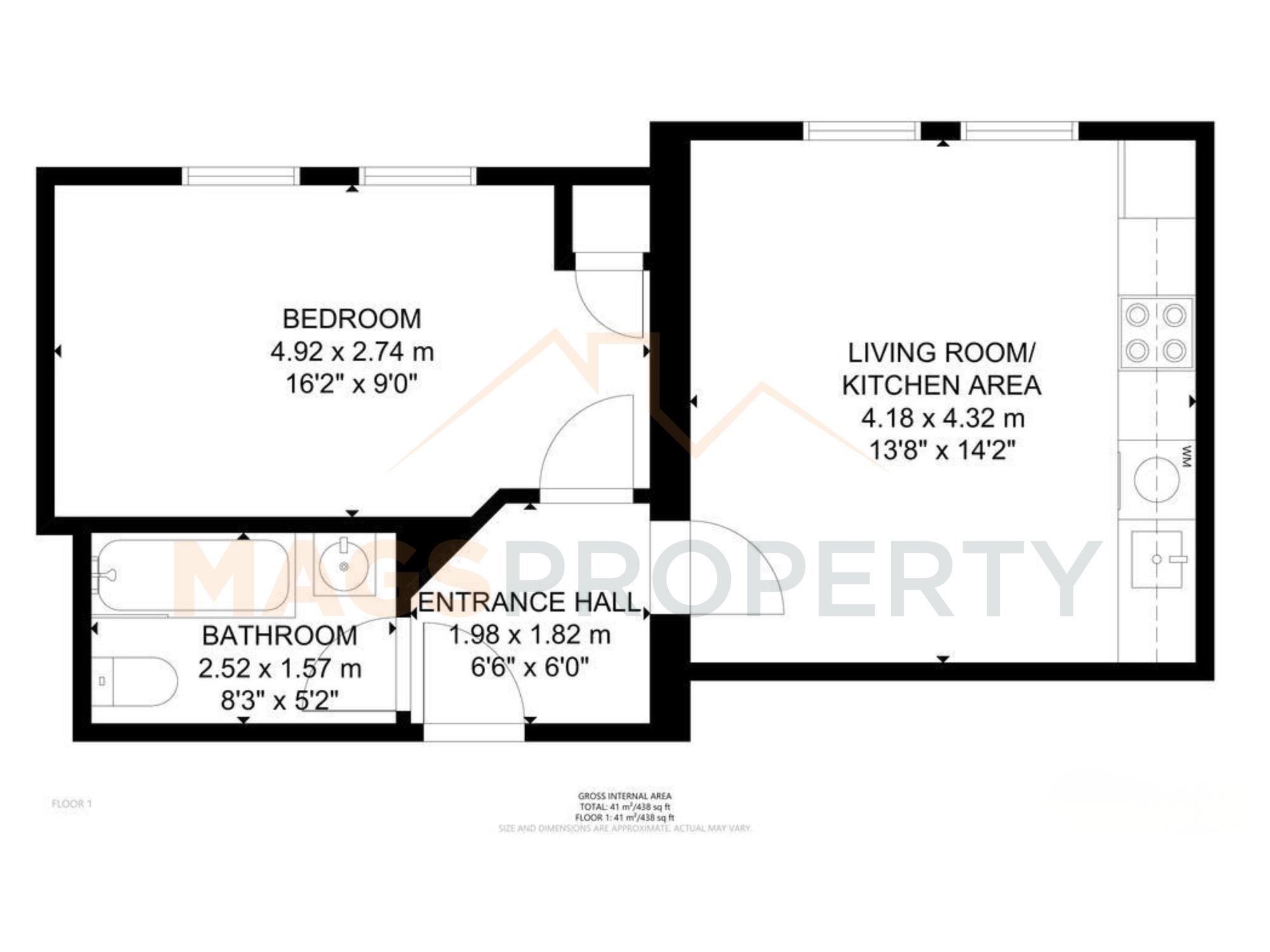 Apt 2, 1D Derby Lane, Liverpool floorplan