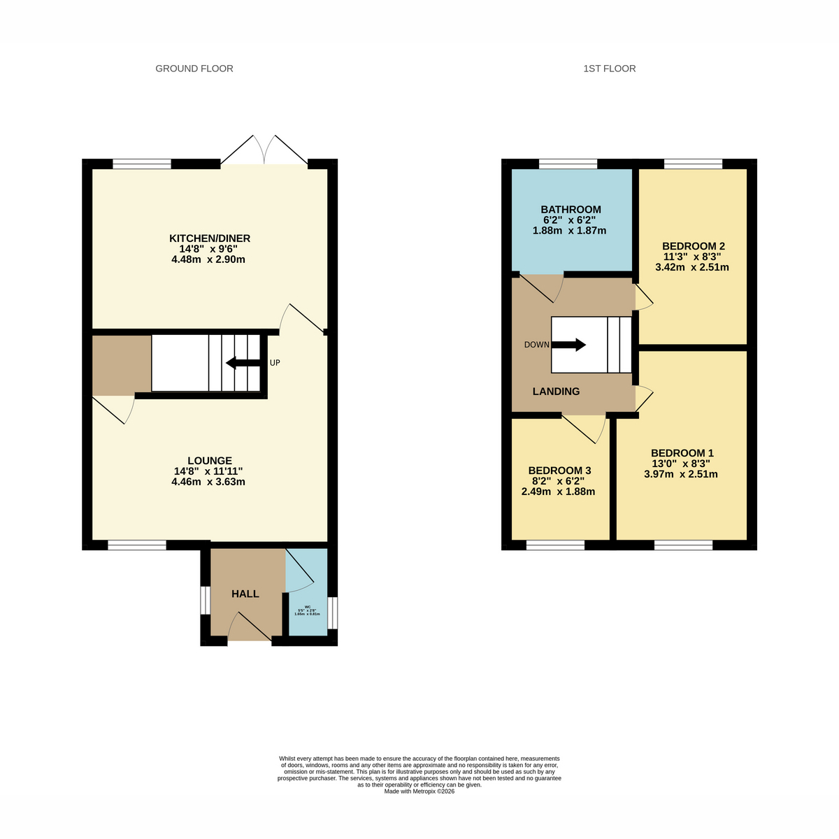 14, Peter Way, Bilsthorpe floorplan