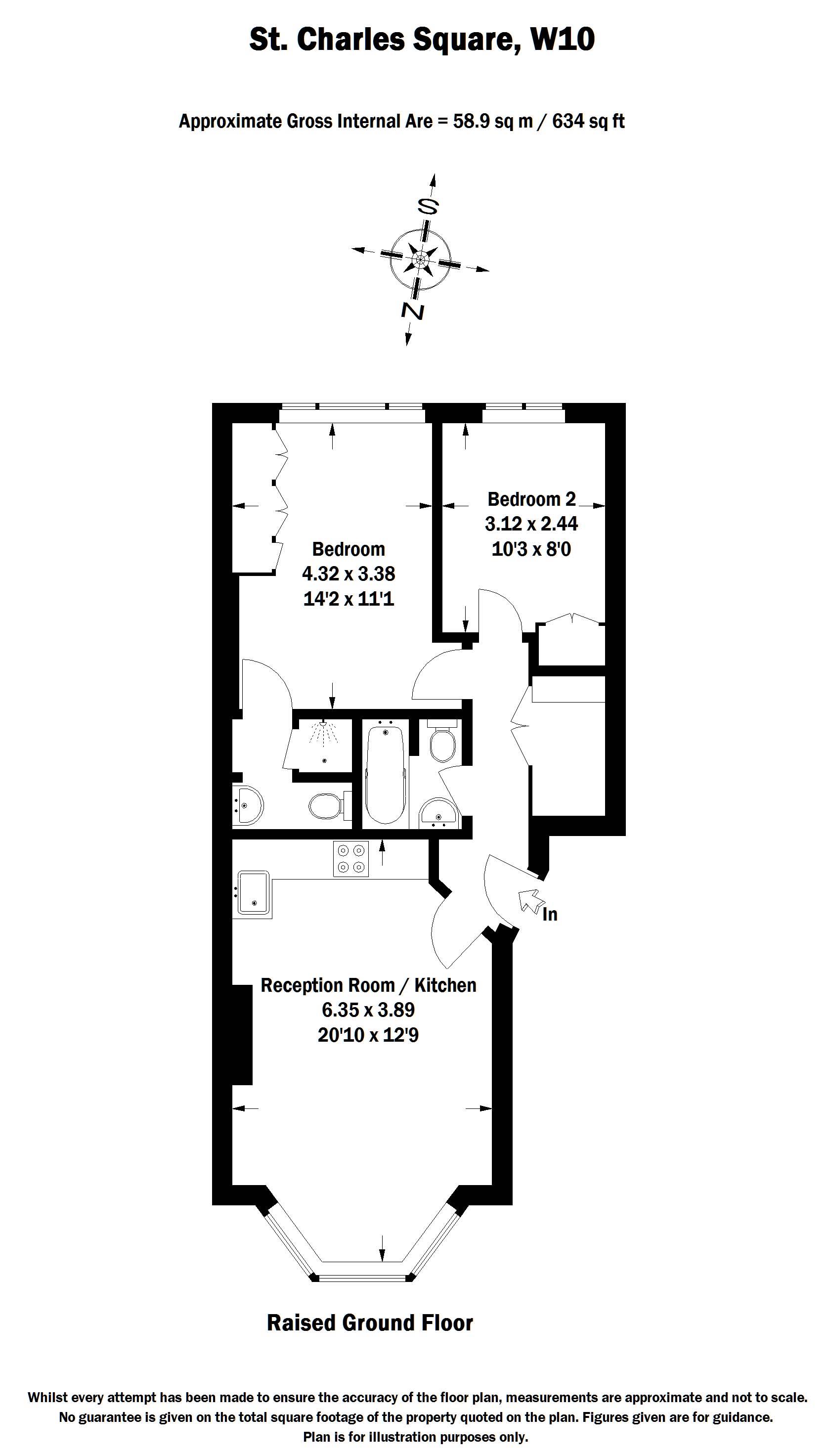 2 Bedrooms Flat to rent in St. Charles Square, London W10