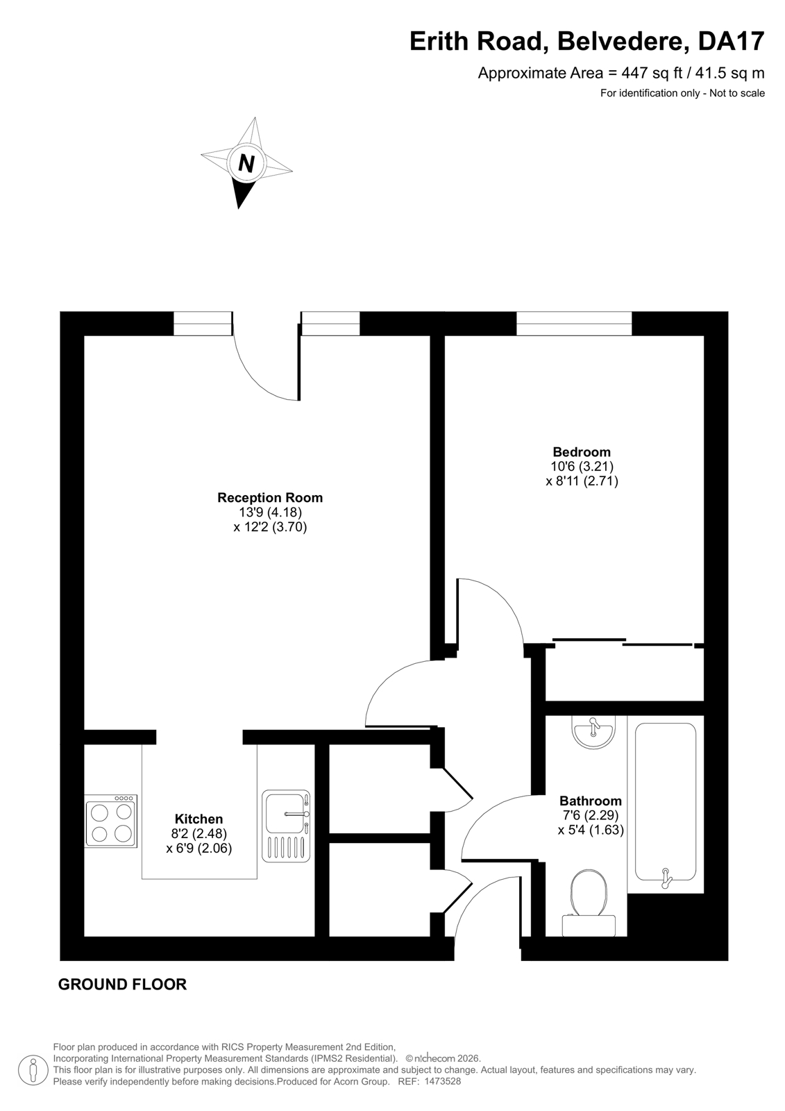 Flat 38, Parkside Lodge, 101, Erith Road, Belvedere floorplan
