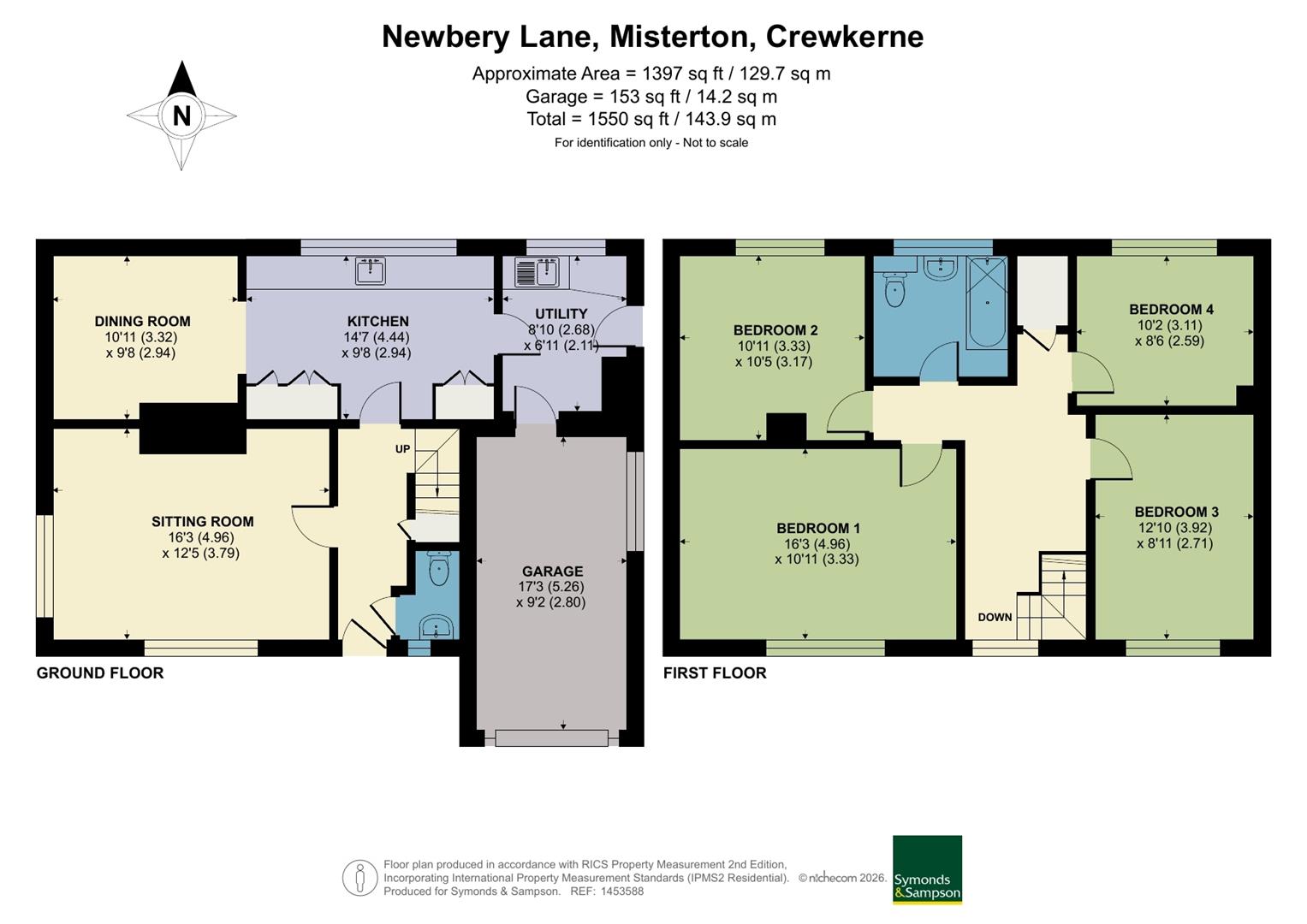 Imber, Newbery Lane, Crewkerne floorplan