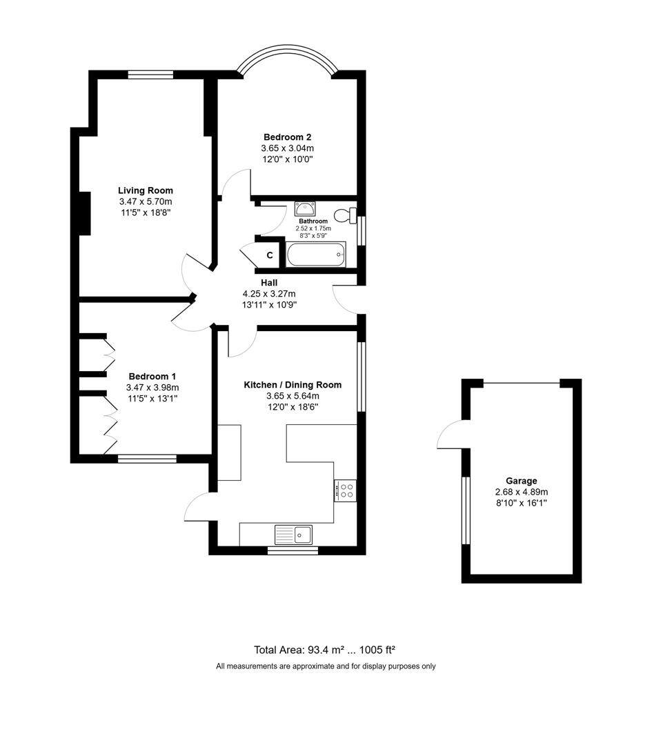 114, Warwick Avenue, Edgware floorplan