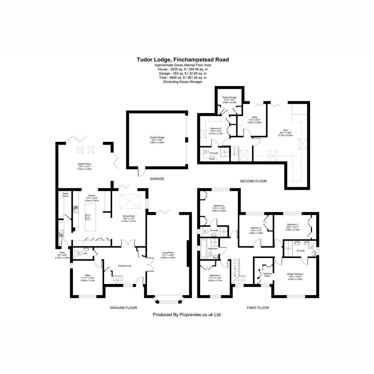 Tudor Lodge, 213a, Finchampstead Road, Wokingham floorplan