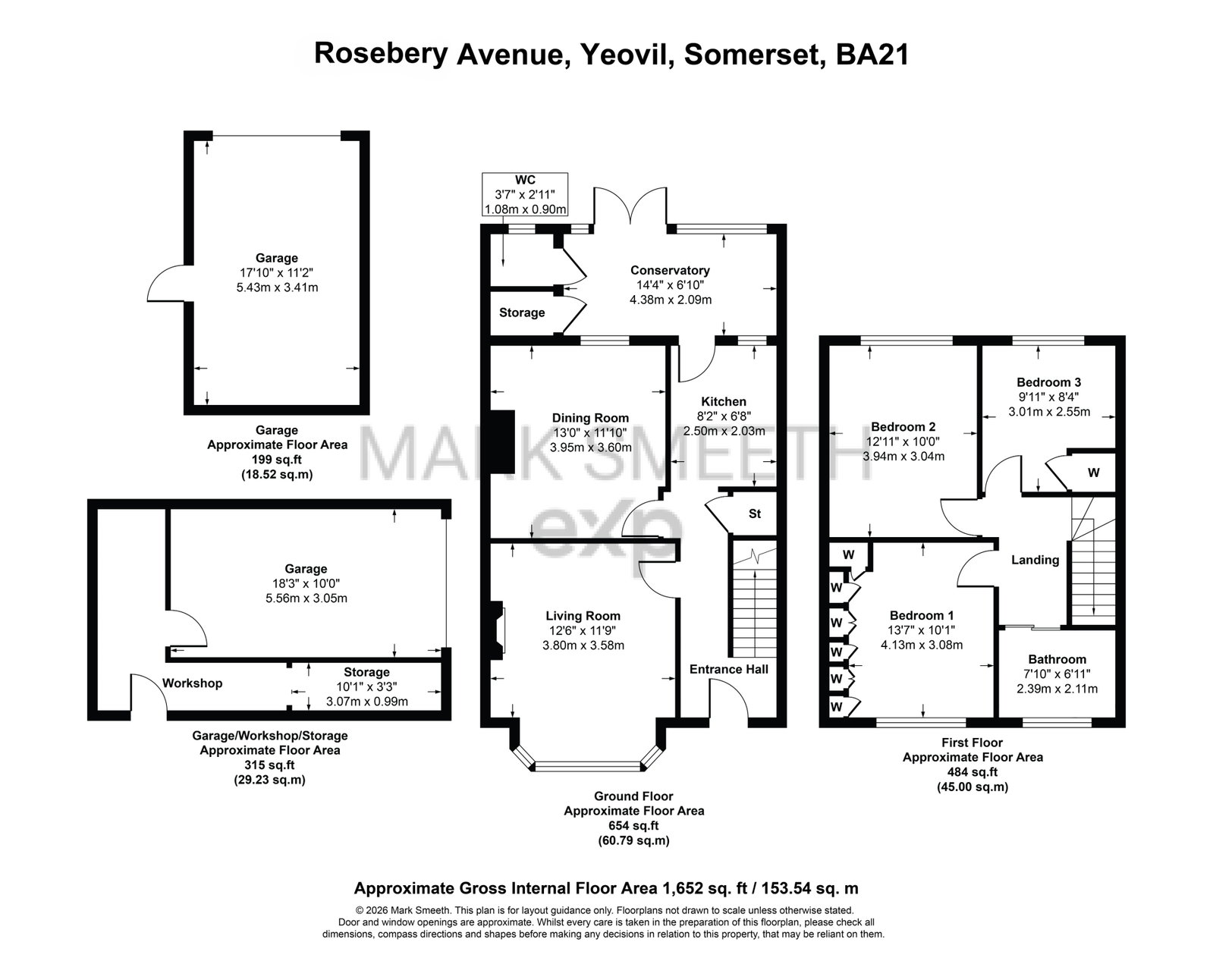 25, Rosebery Avenue, Yeovil floorplan
