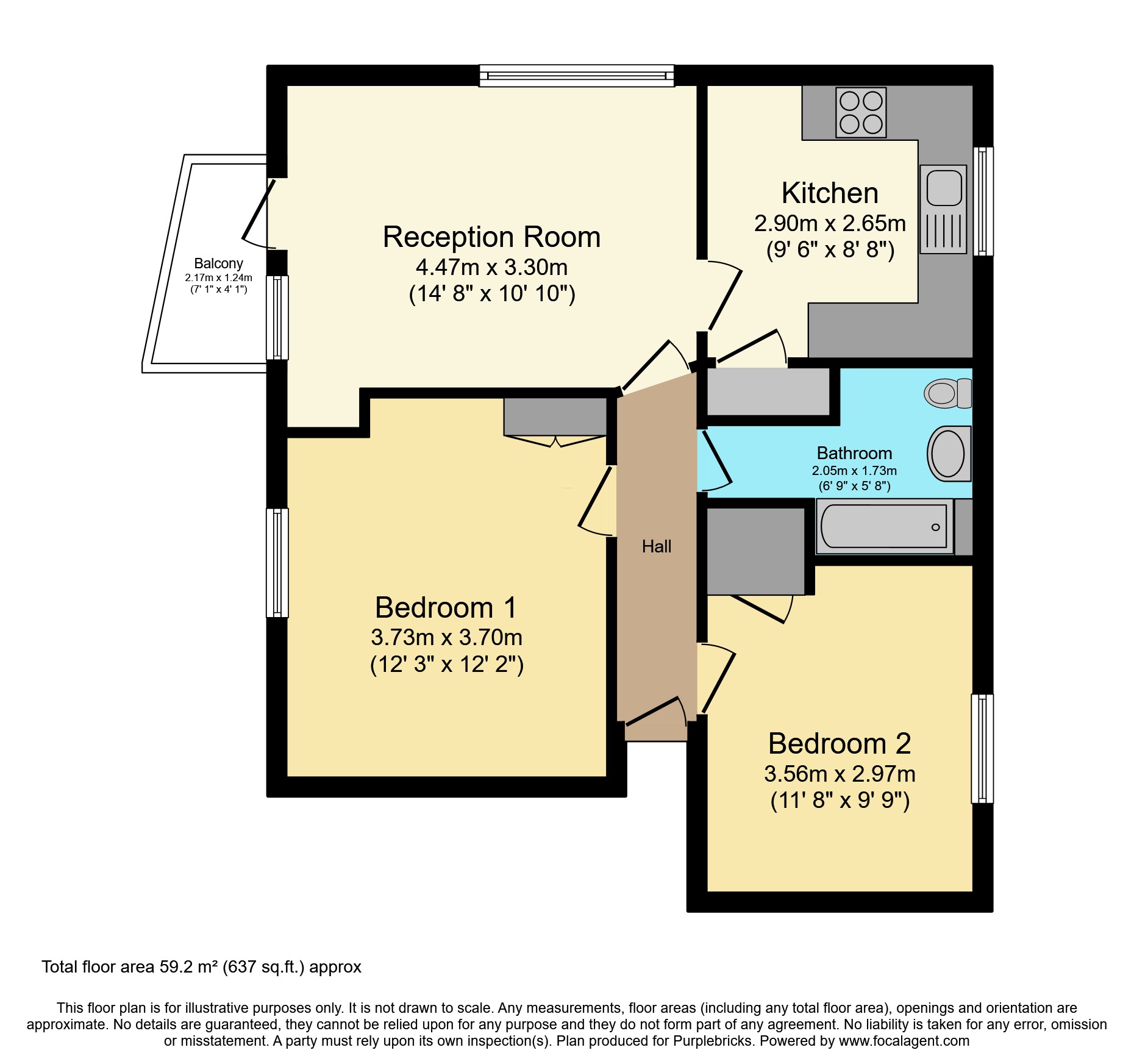 120, Castle Hill Avenue, Croydon floorplan