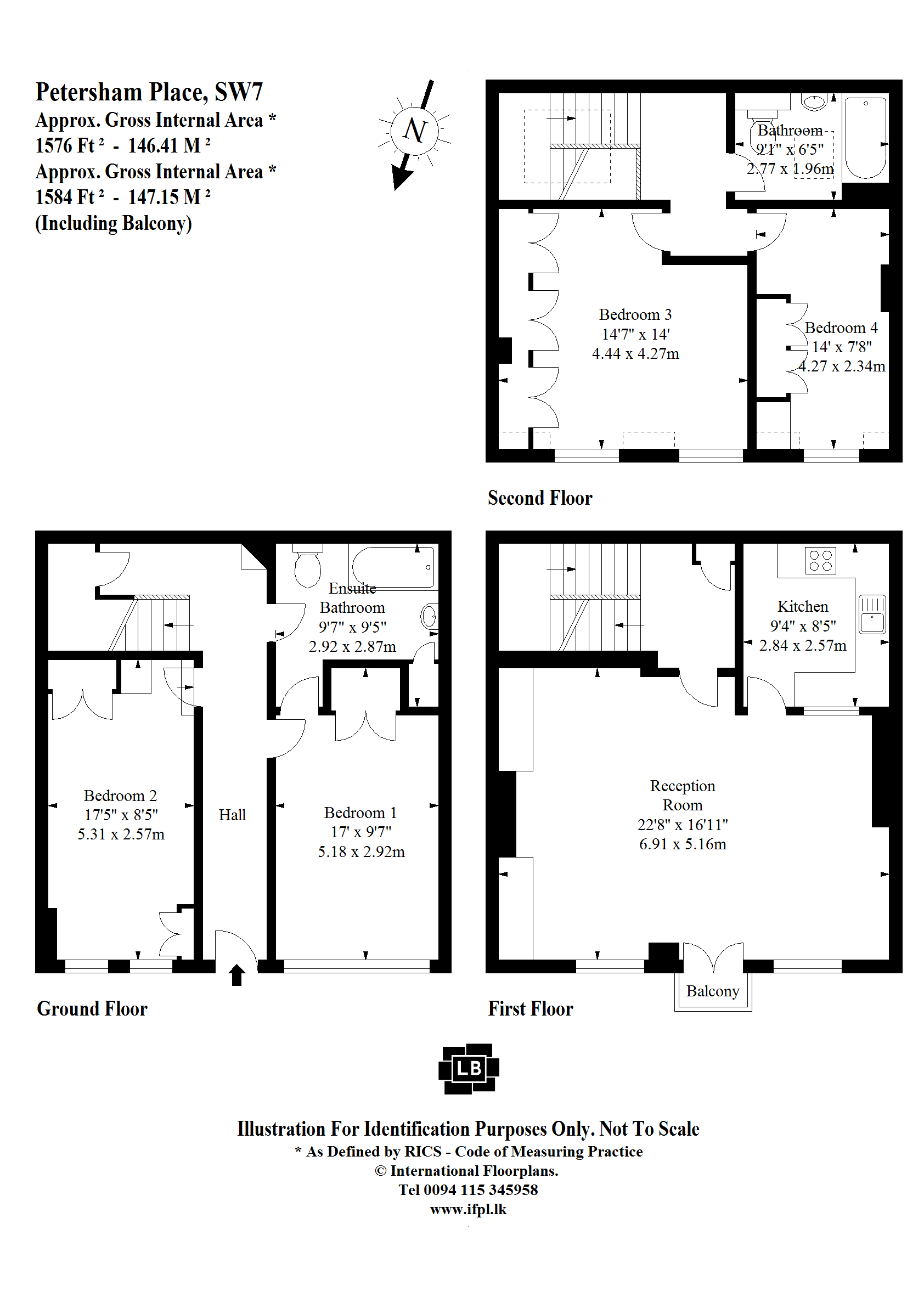 23, Petersham Place, London floorplan
