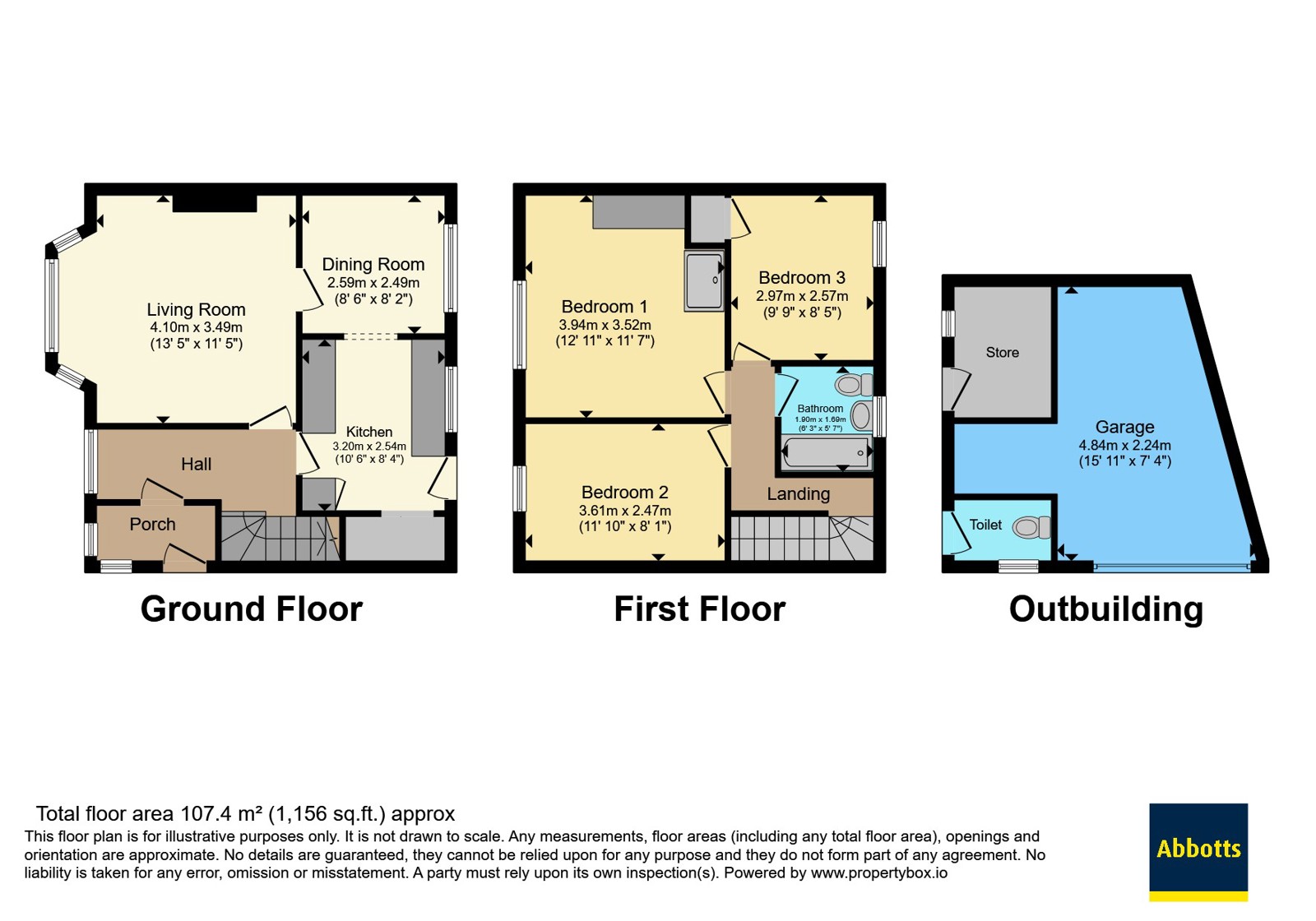 1, Willowcroft Road, Suffolk floorplan