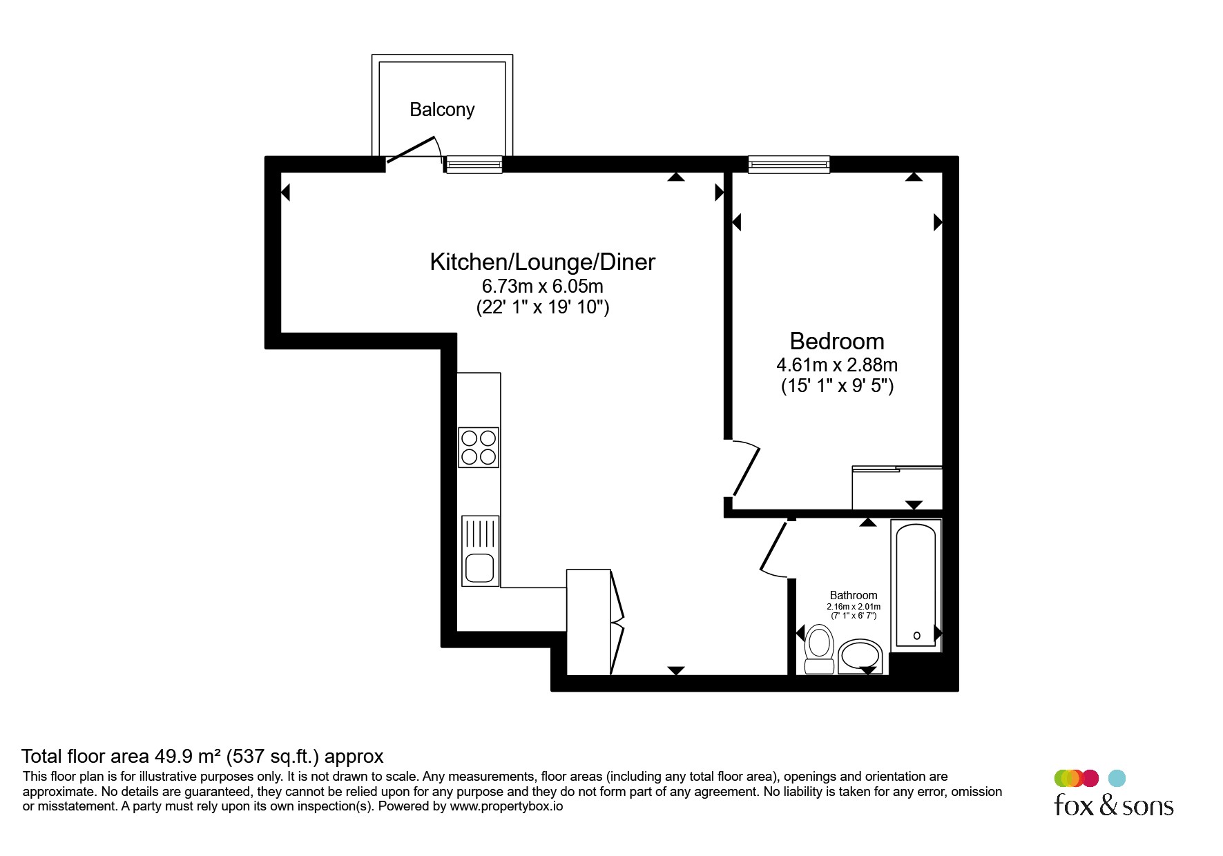 Apartment 25, 12, The Furlong, Brighton floorplan