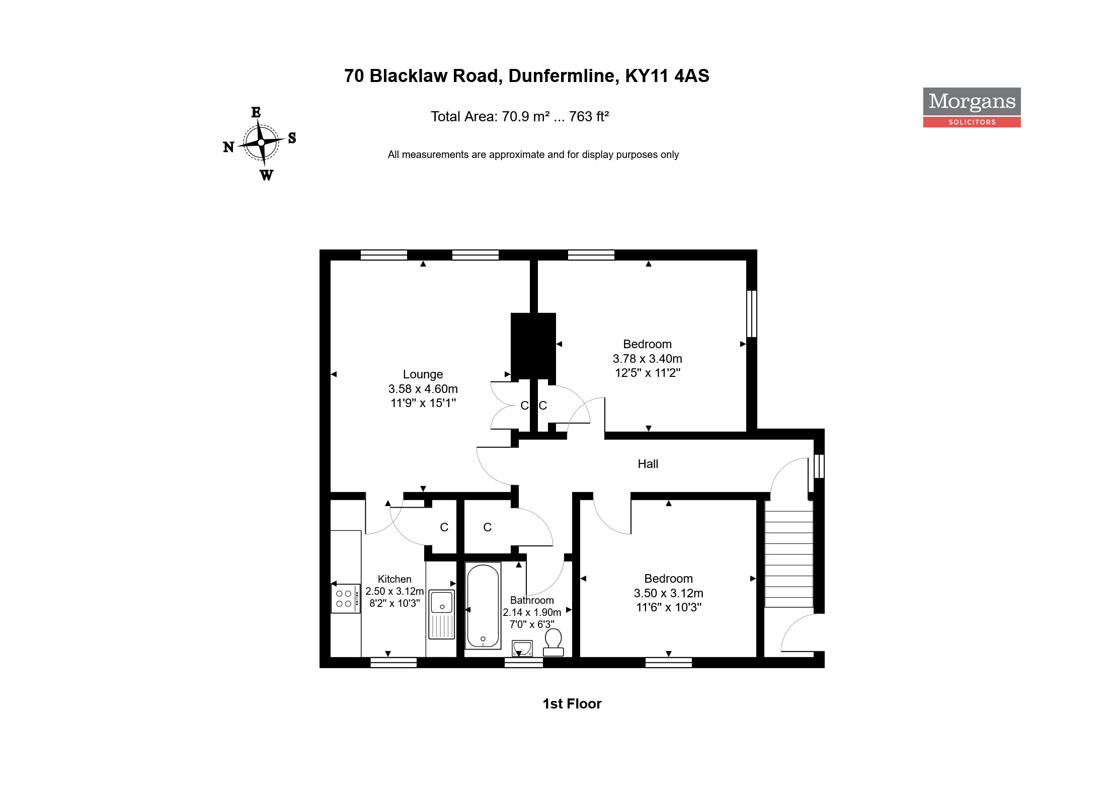 70, Blacklaw Road, Dunfermline floorplan
