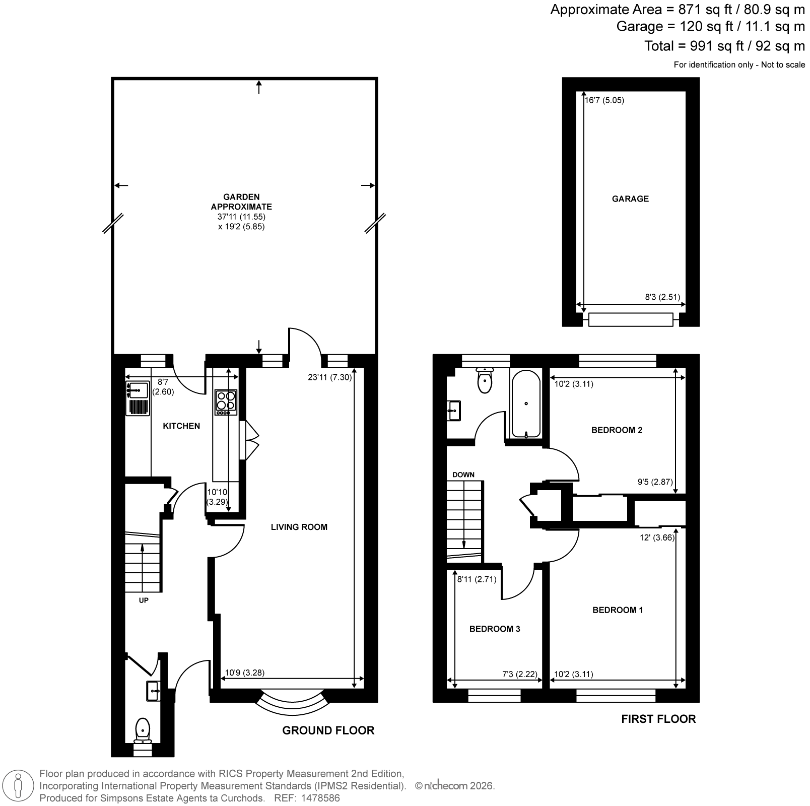 79, Lindley Road, Walton-On-Thames floorplan