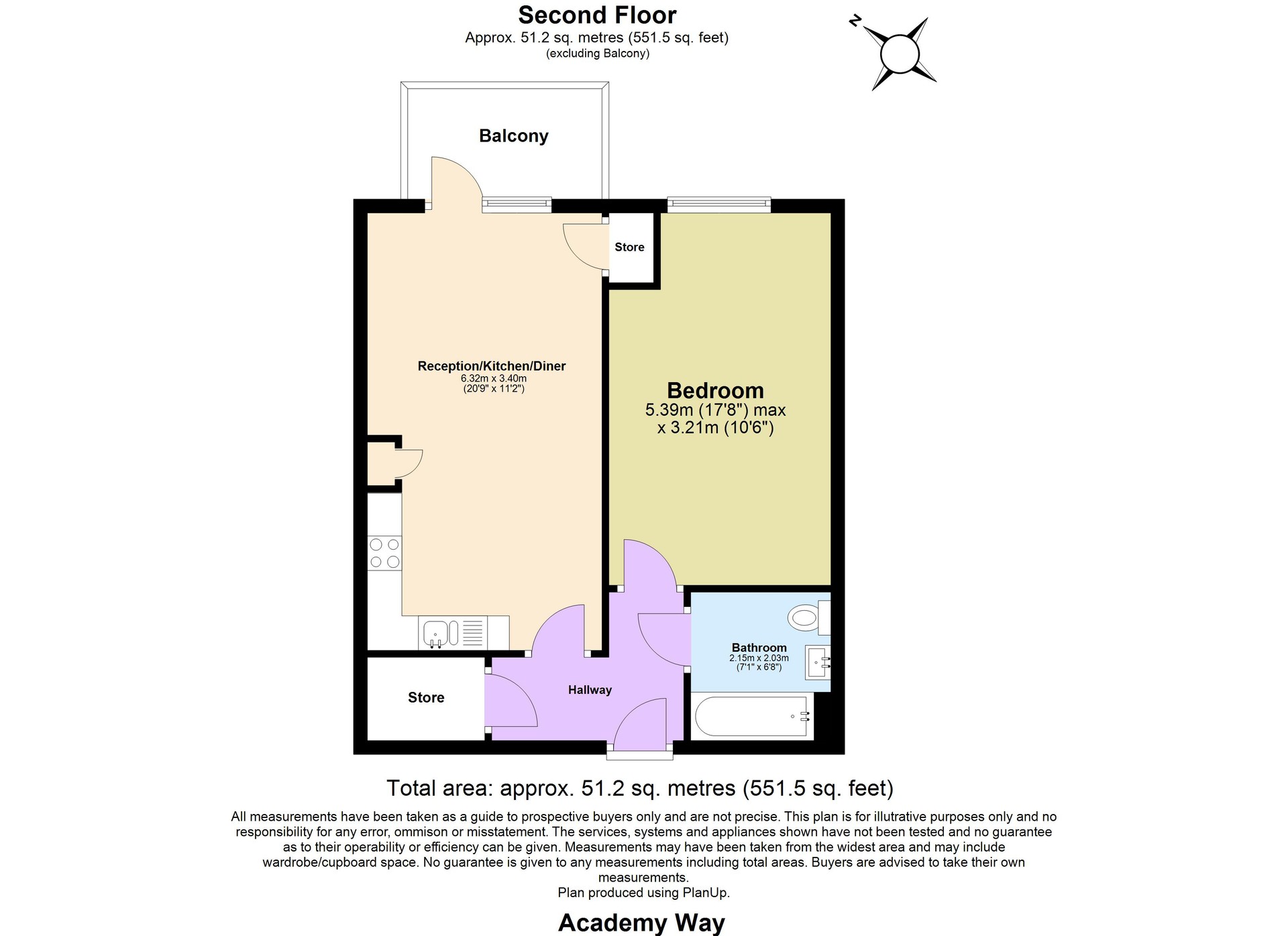 55, Academy Way, Loughton floorplan