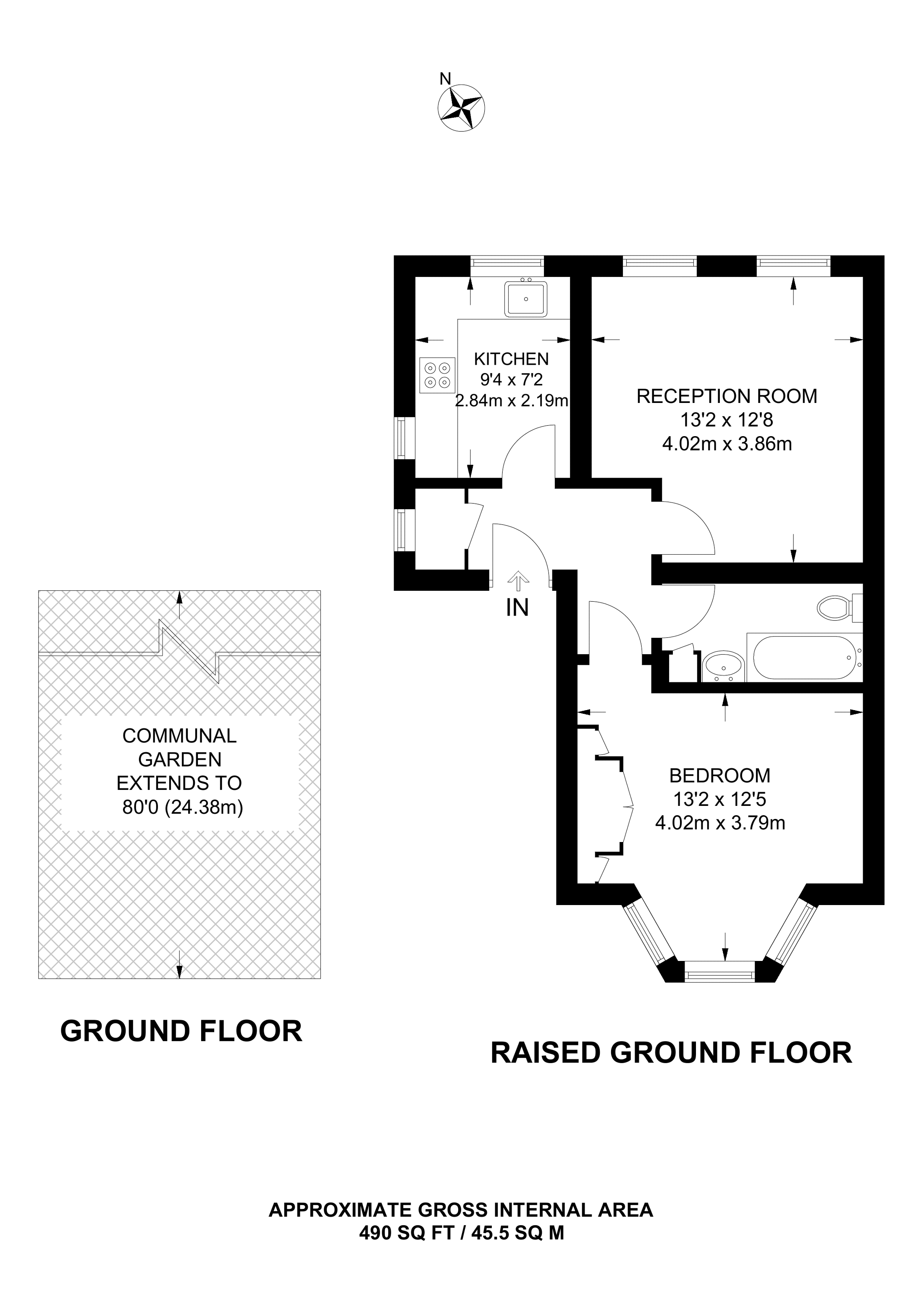 Wray Crescent, Stroud Green, London N4, 1 bedroom flat to rent