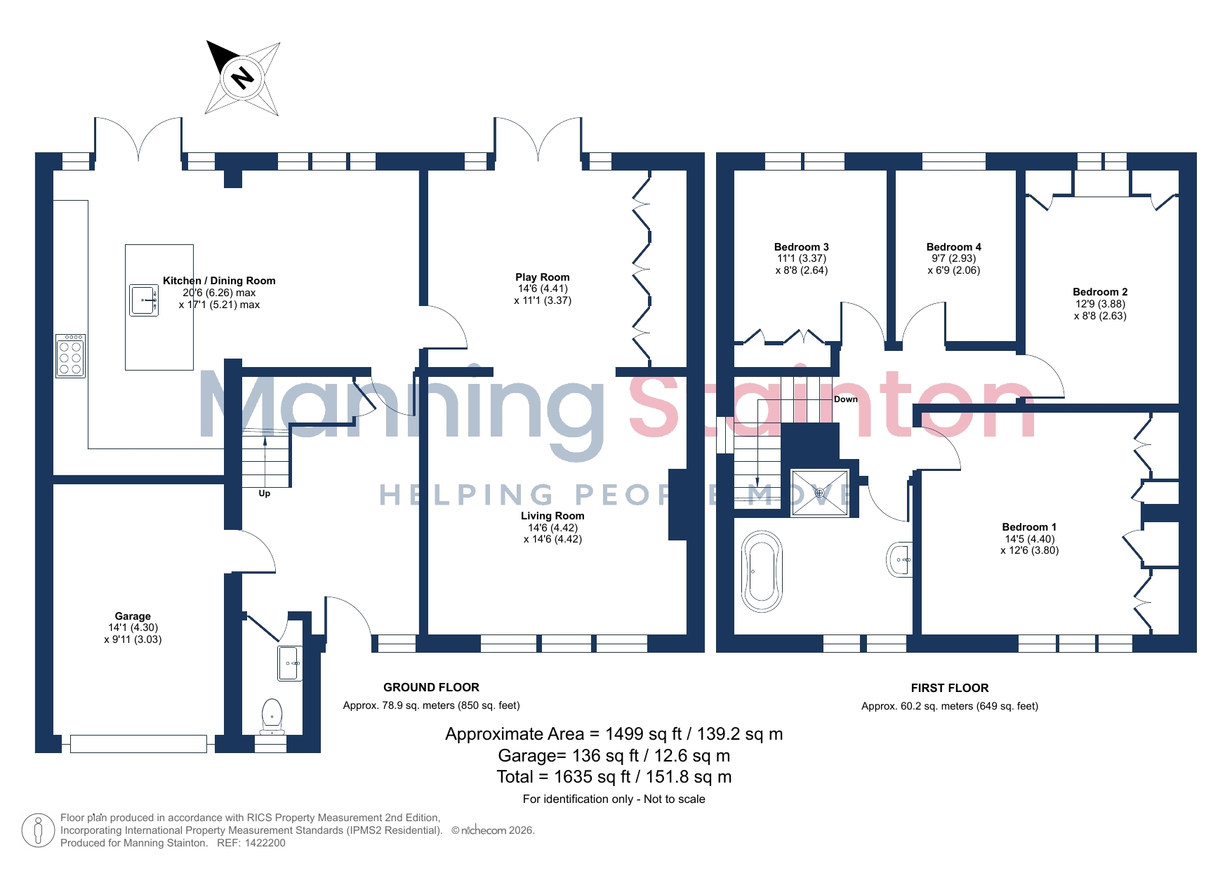 11, Nettleton Close, West Yorkshire floorplan