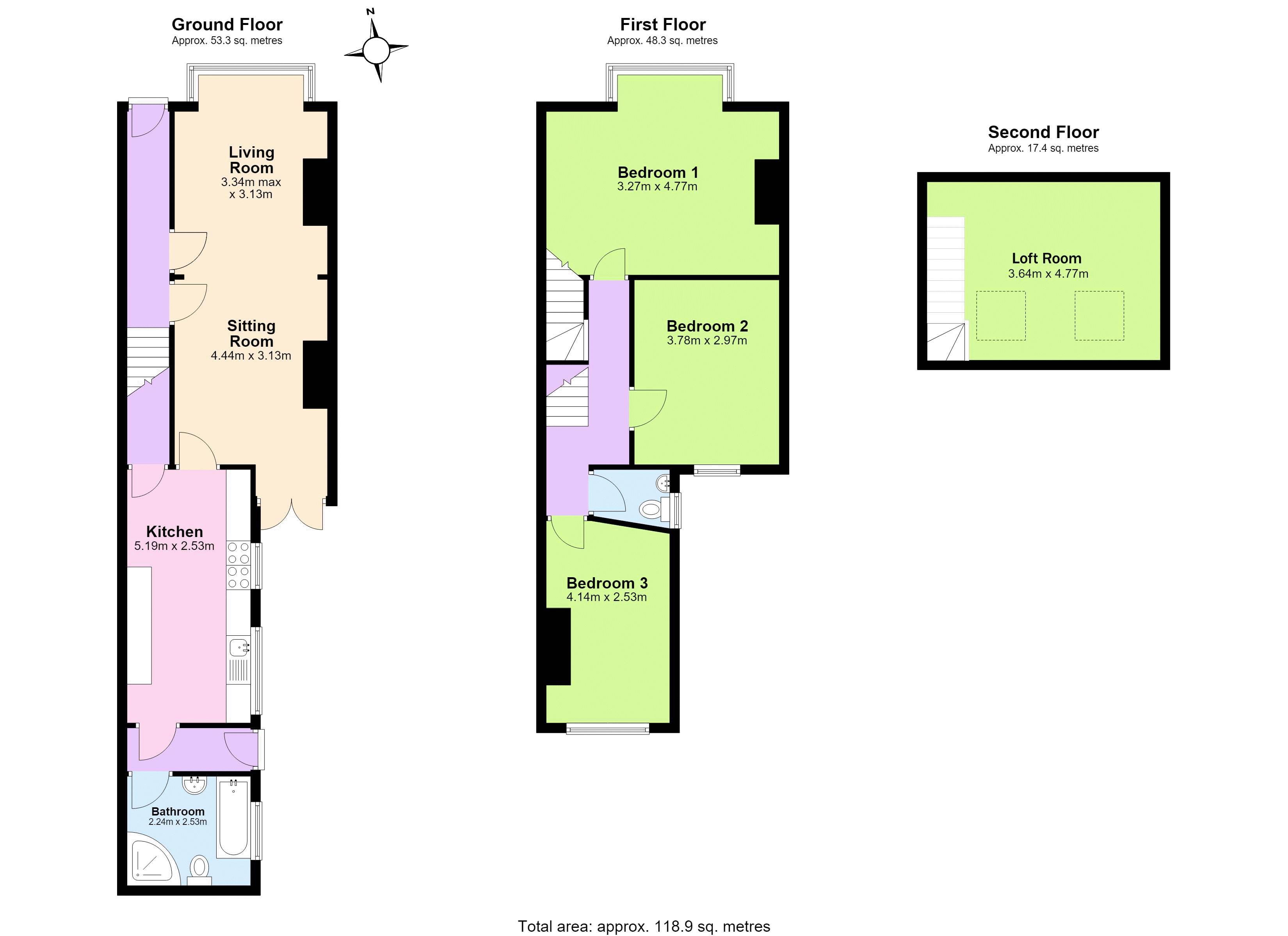43, South Road, Birmingham floorplan