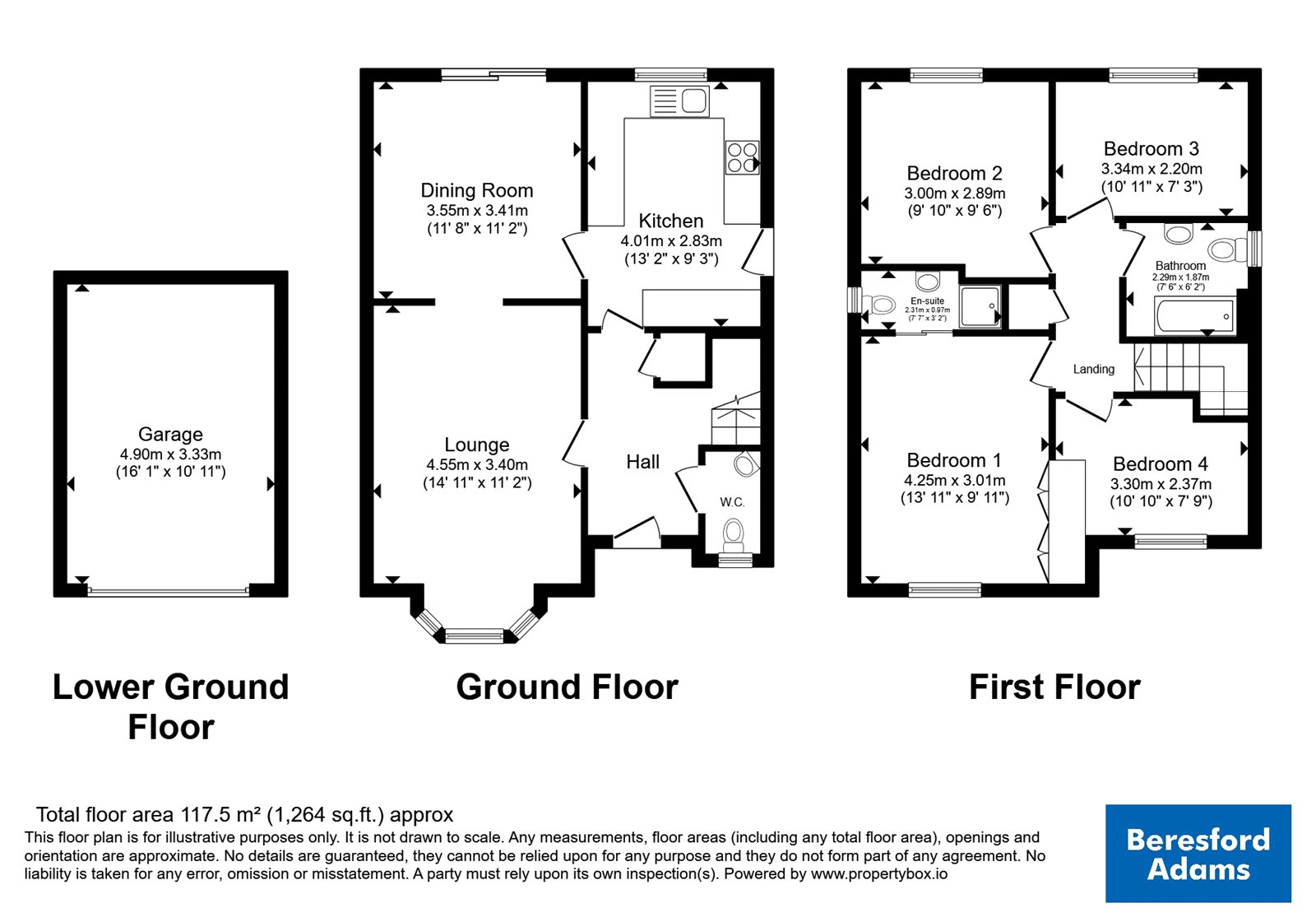 74, Min Awel, Clwyd floorplan